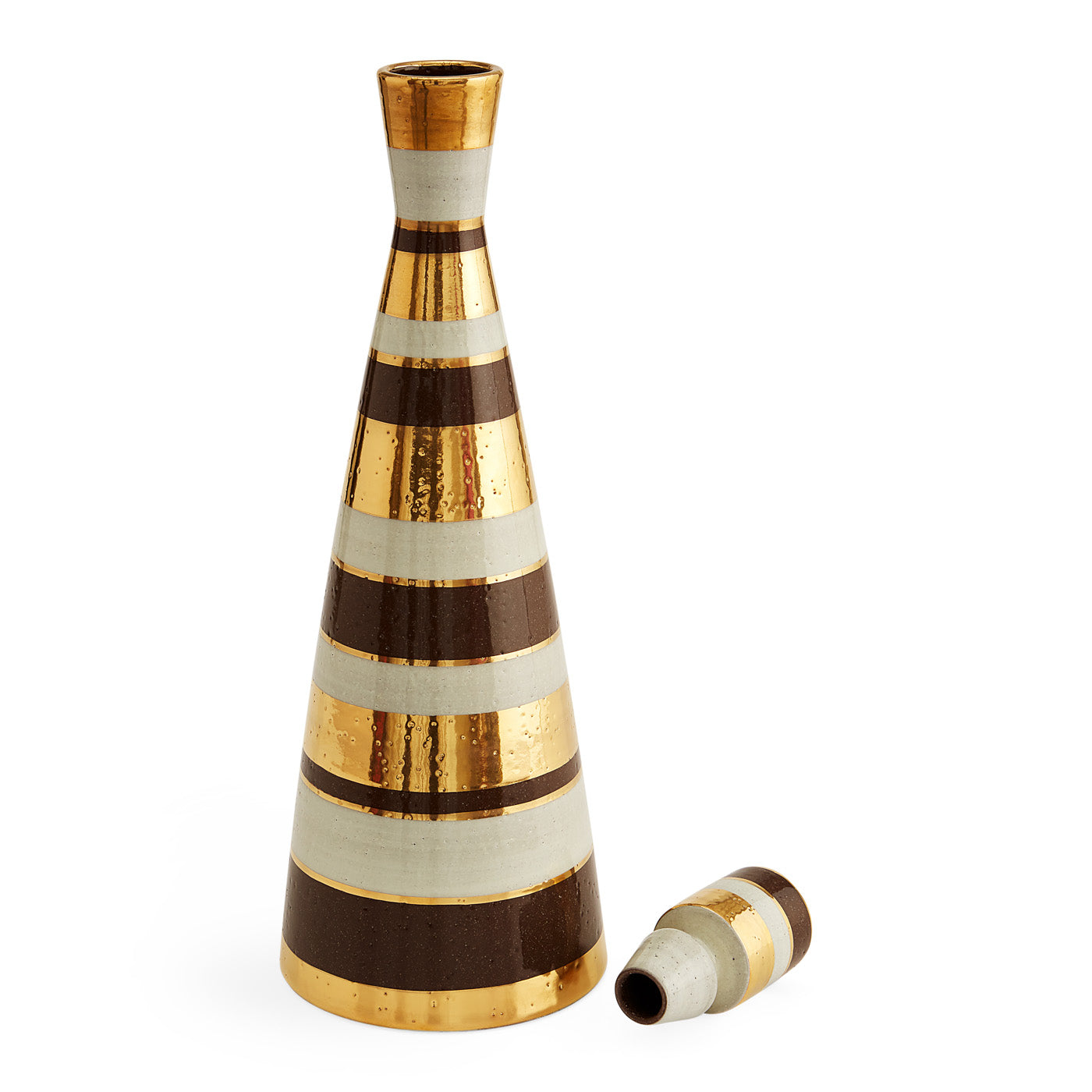 Premium Chroma Bronze Decanters for Wine & Liquor - Elegant Glass Carafe with Aerating Spout - Perfect for Home Bars, Dinner Parties & Gift Giving