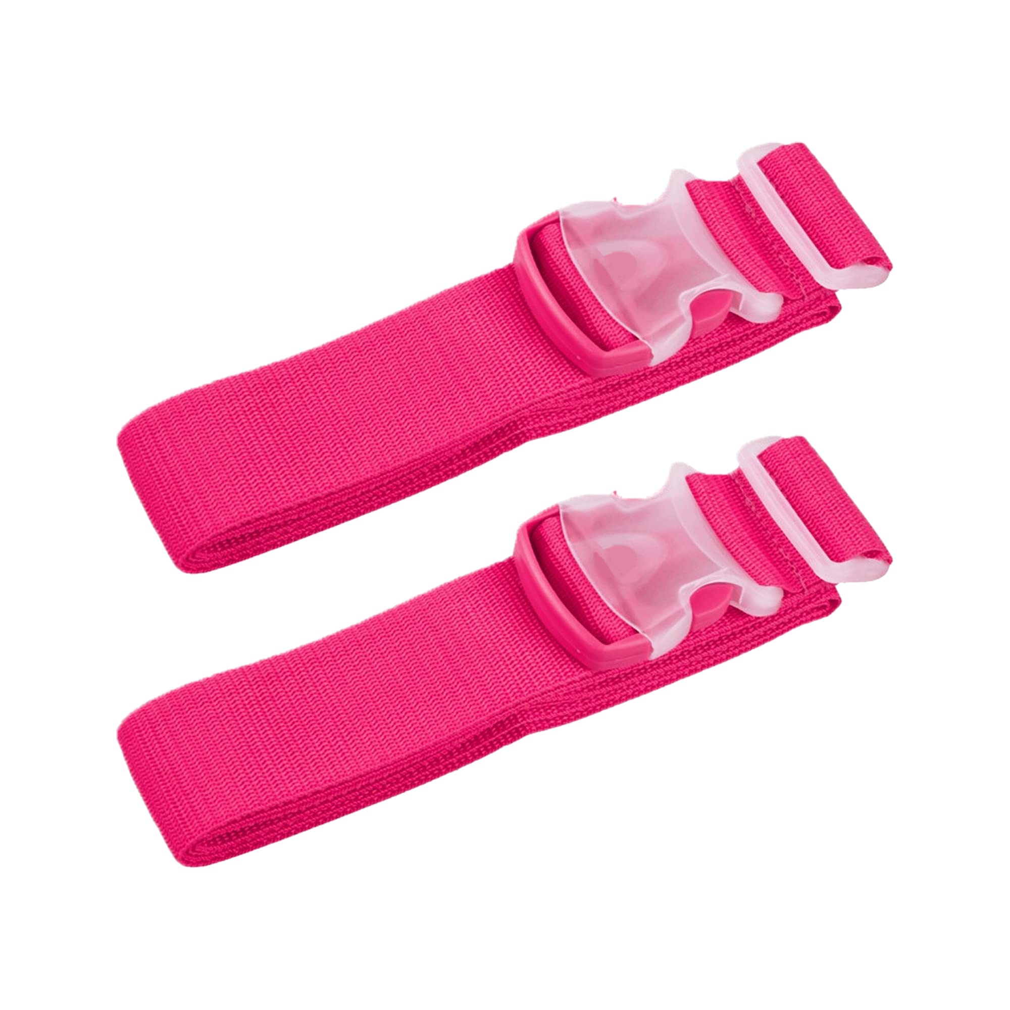Wideskall® 80-Inch Adjustable Luggage Strap - High Visibility Pink Travel Belt for Suitcases (2-Pack) | Perfect for Airports, Train Travel & Cruise Vacations
