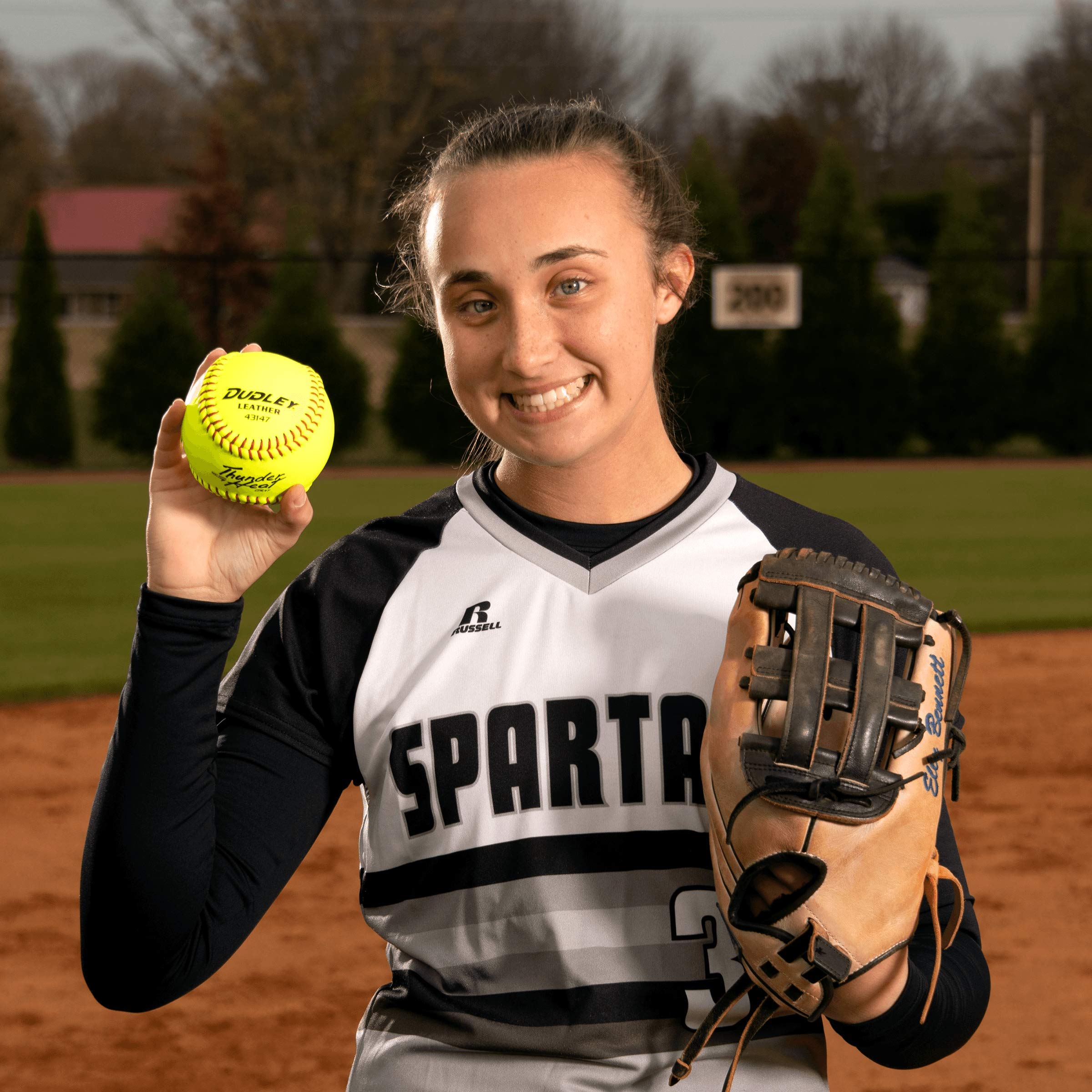 Dudley NFHS Thunder Heat Fastpitch Softballs - 12 Pack Official Game Balls for High School & College Softball Practice & Games