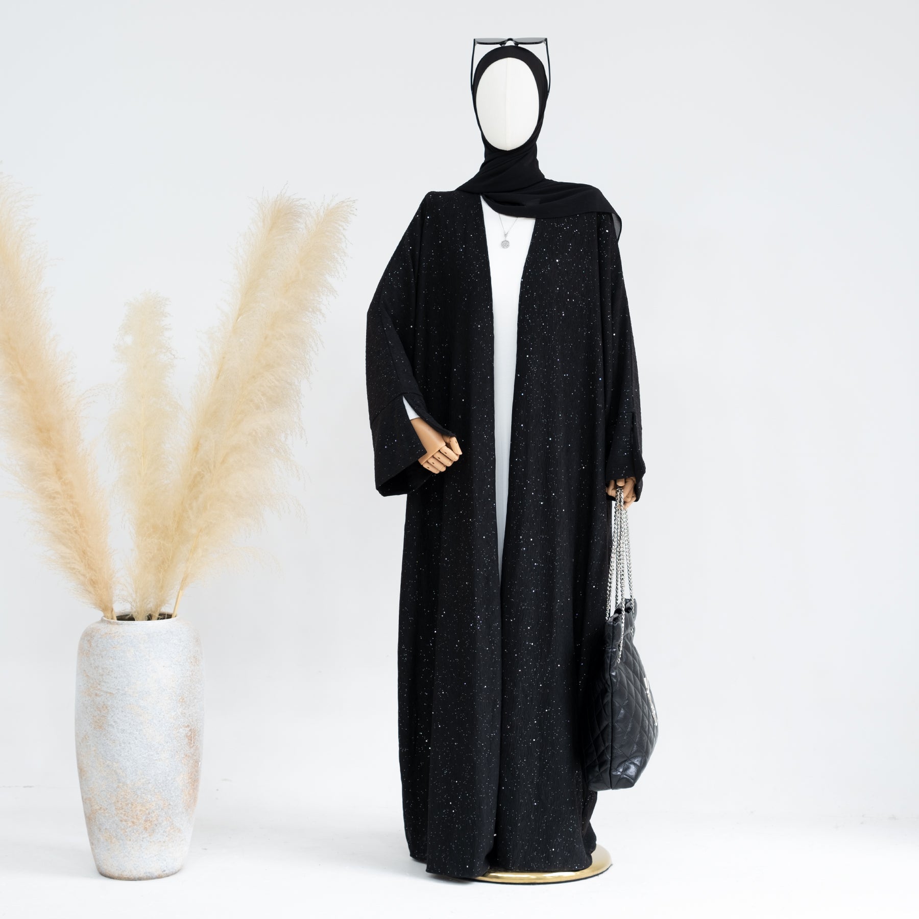 Dera Textured Longline Duster Coat for Women - Black | Warm Winter & Fall Outerwear | Perfect for Layering, Office Wear & Casual Outfits