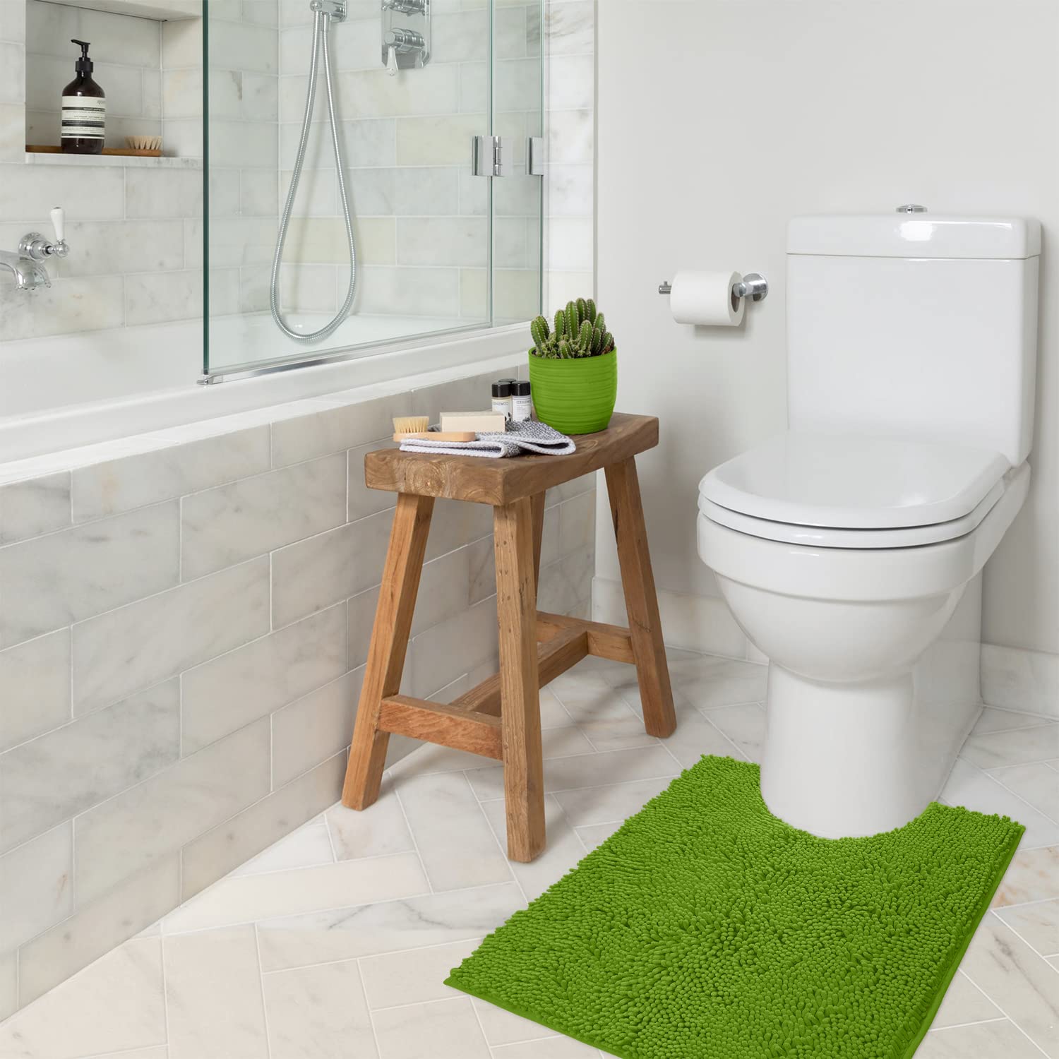 Premium Soft Plush Bath Mat - Ultra Absorbent Chenille Microfiber Shower Rug for Bathroom (20