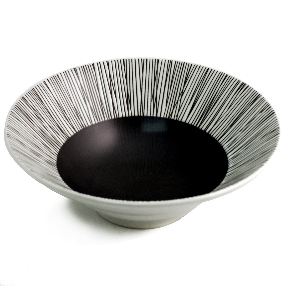 Large Black & White Mixing Bowl - 45 fl oz (1.33L) Capacity, 9.45