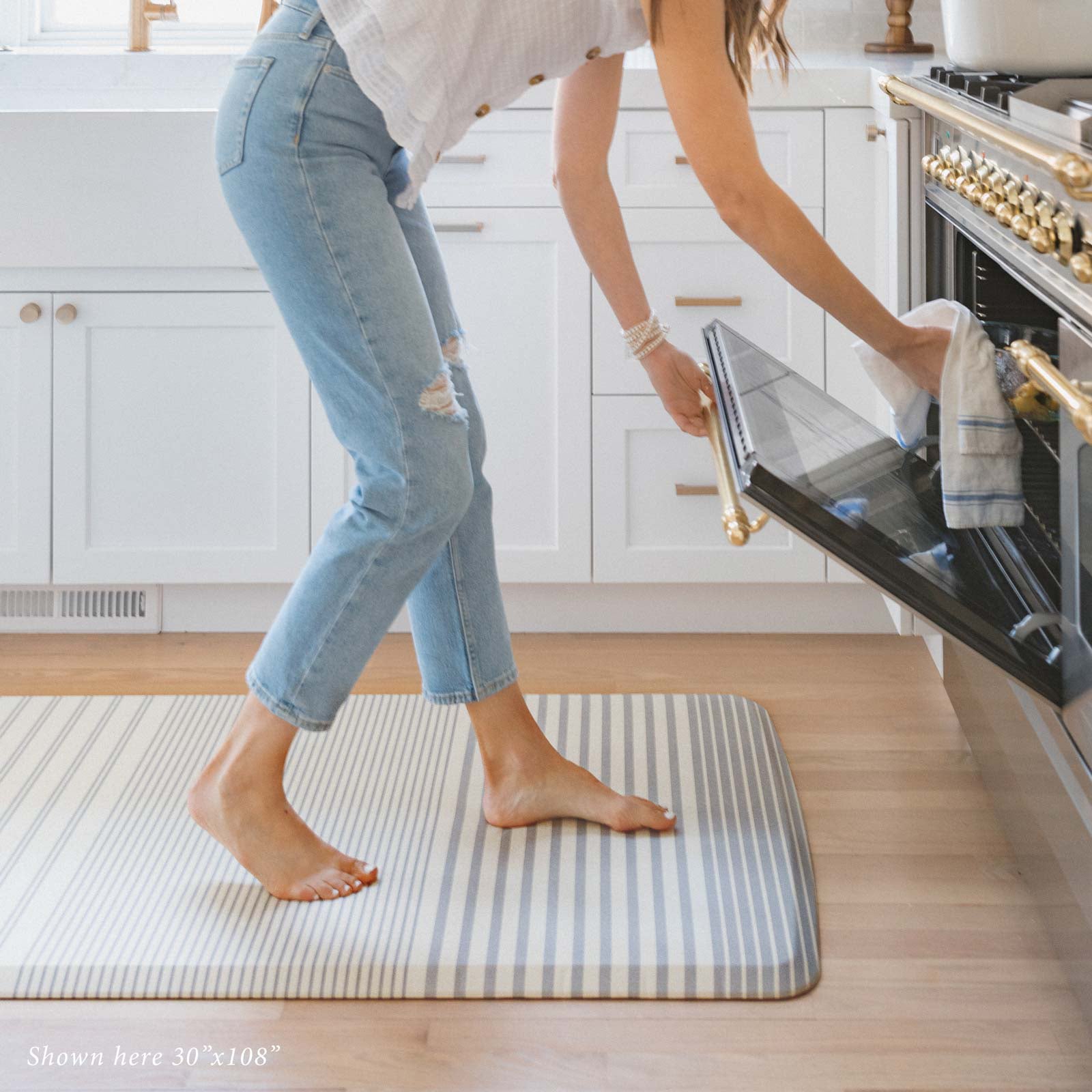 Premium Nama Standing Mat - Non-Slip Comfort for Home & Office - Coastal Design - Perfect for Yoga, Meditation & Workstations