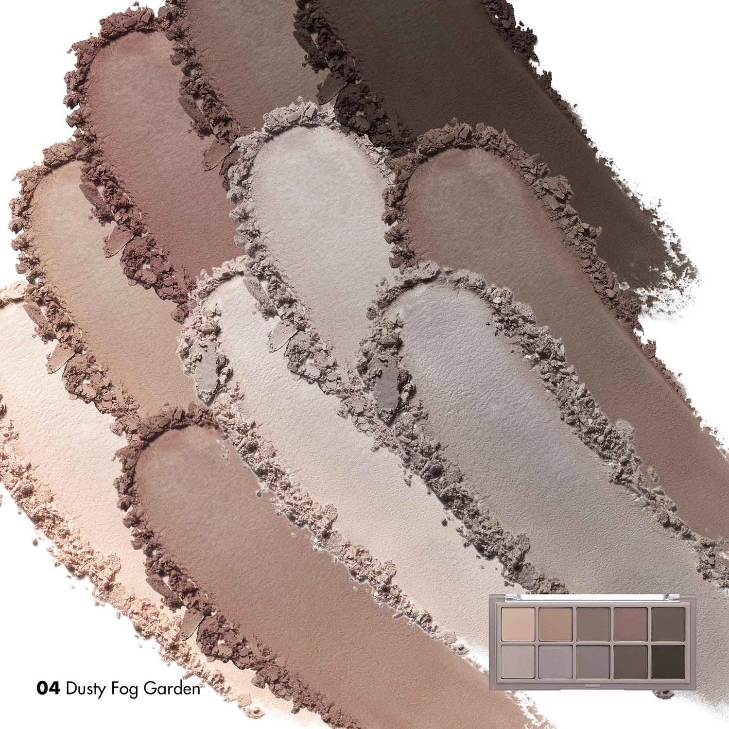 ROM&ND Better Than Palette #04 Dusty Fog Garden Eyeshadow Palette - Neutral Matte & Shimmer Shades for Everyday Makeup | Perfect for Daytime Office Look & Night Out Glam