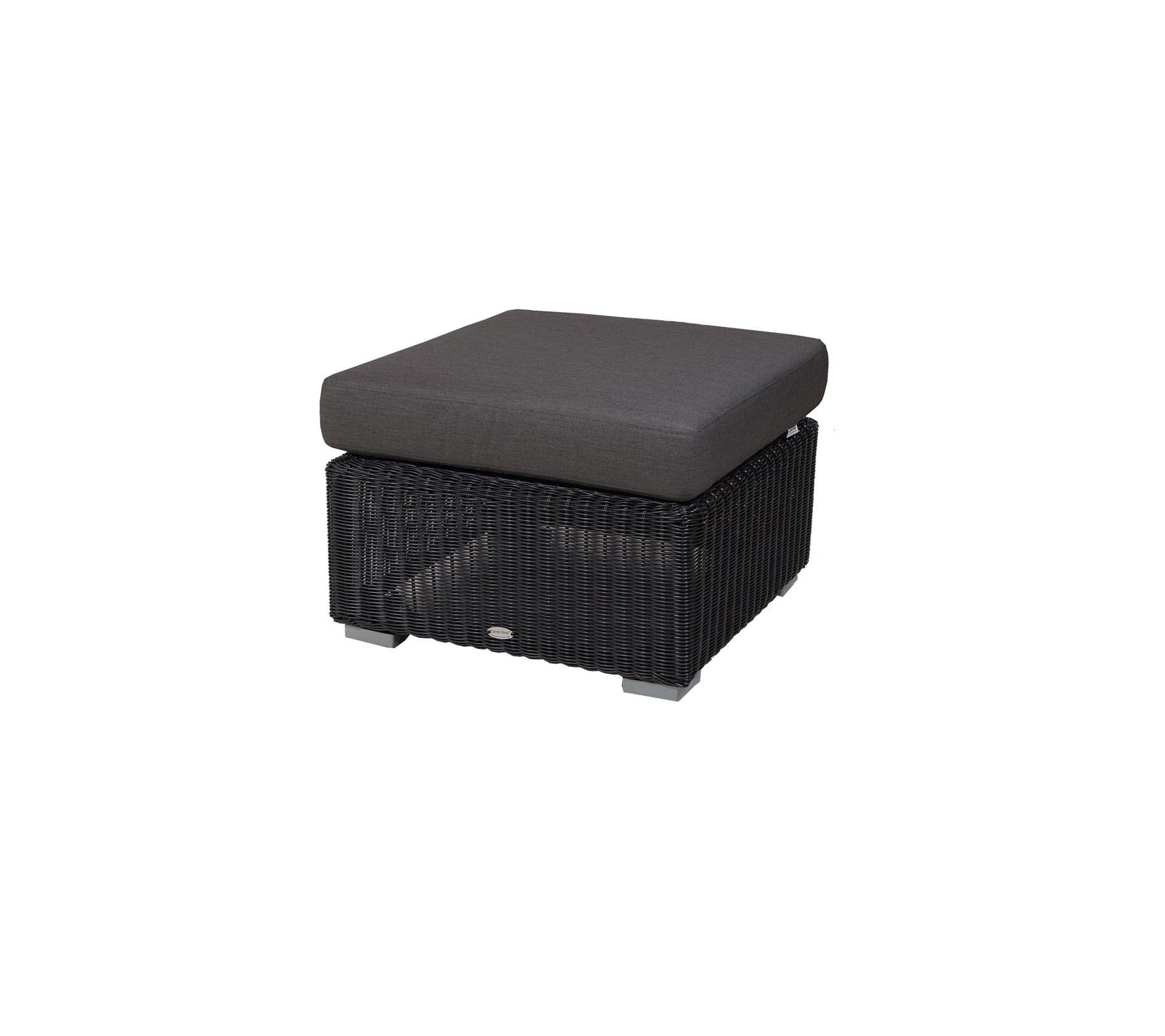 Chester Woven Outdoor Footstool Coffee Table - Stylish & Durable for Patio, Garden, and Poolside Relaxation