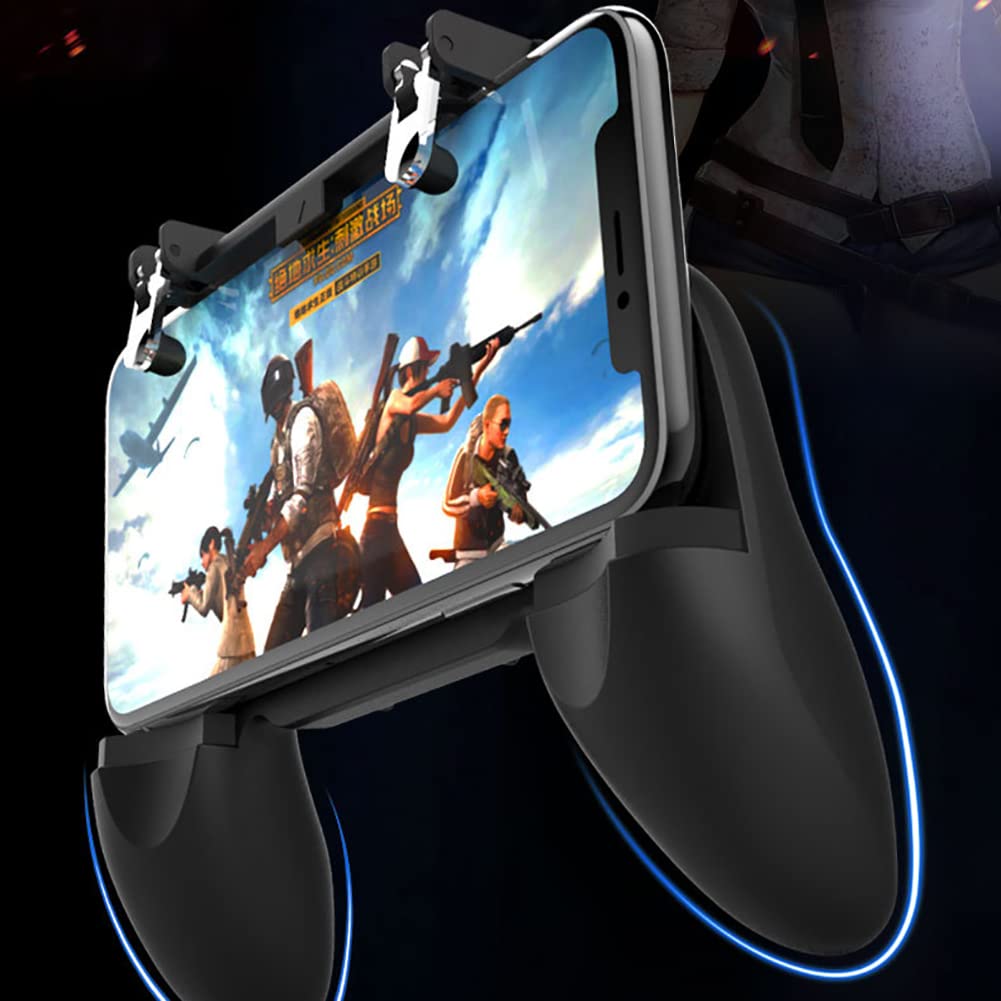 Wireless W10 Mobile Phone Game Controller - Ergonomic Joystick with Fire Triggers for Android/iOS Gaming | Perfect for PUBG, Fortnite & Call of Duty Mobile