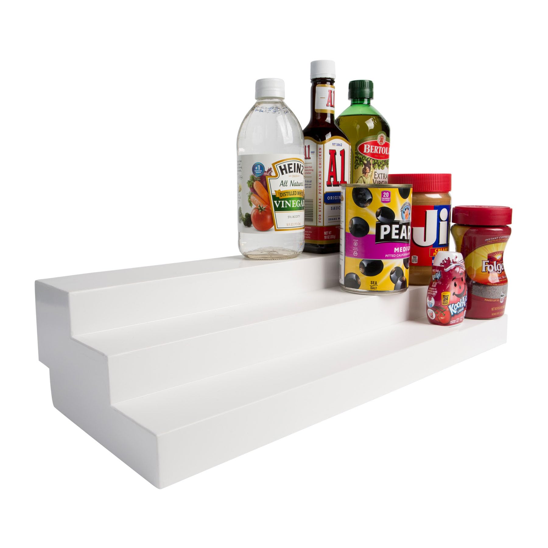 Dial Industries 3-Tier Adjustable Can Organizer - Space Saving Kitchen Cabinet & Pantry Storage Shelf for Canned Food, Spices, and Groceries - Perfect for Small Kitchens, Closets, and Home Organization