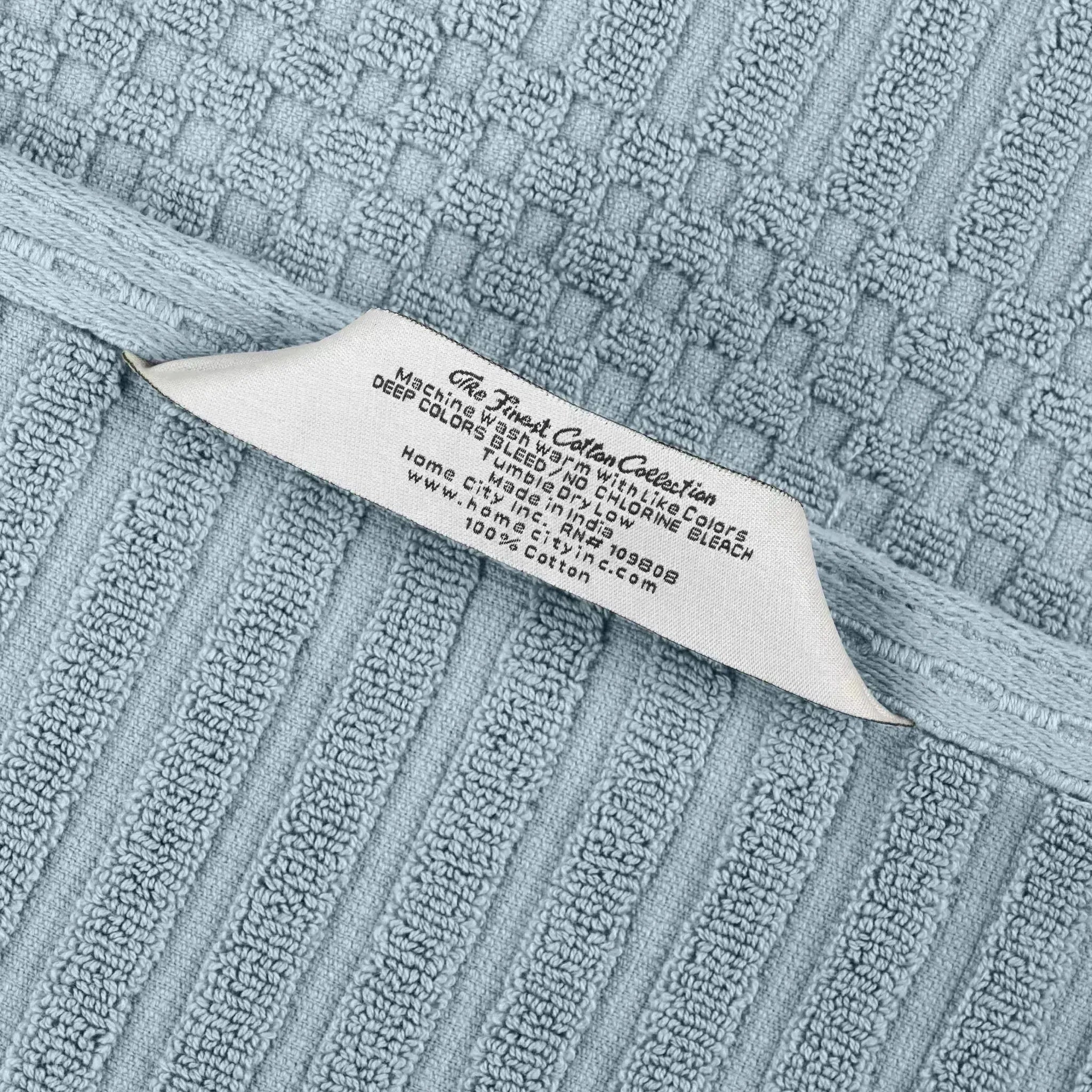 Premium Soho Ribbed Cotton Hand Towel Set - 4-Piece Ultra Absorbent Bath Towels for Kitchen, Bathroom & Gym - Soft & Quick-Drying