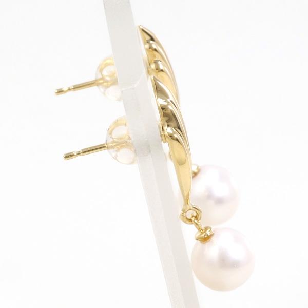 18K Yellow Gold Pearl Earrings for Women - Elegant & Timeless Pearl Stud Earrings - Perfect for Weddings, Parties & Special Occasions