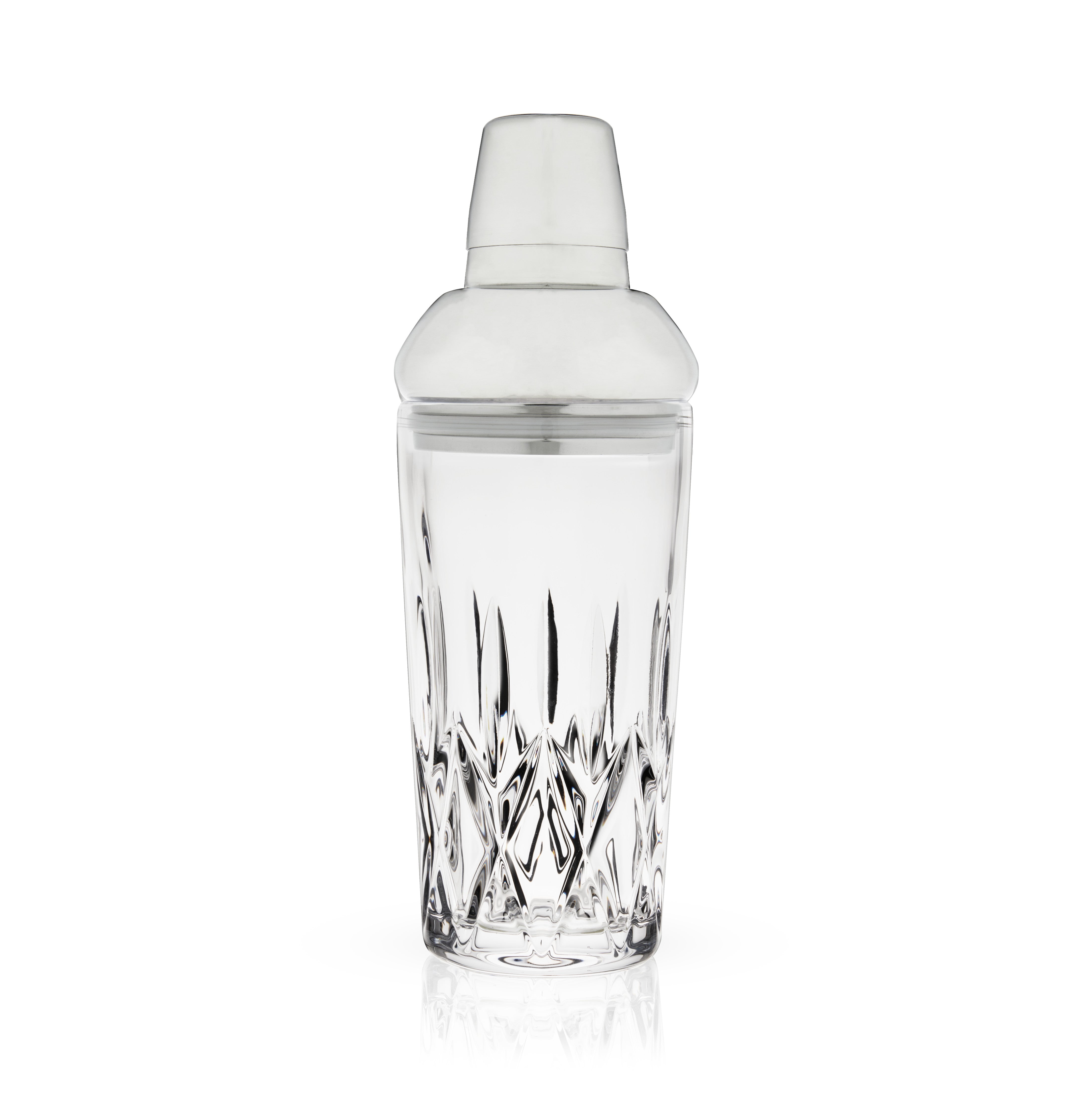 Premium Admiral Crystal Cocktail Shaker Set - 24oz Stainless Steel Bar Mixing Tool for Martini, Margarita & Whiskey Sour - Perfect for Home Bars, Parties & Professional Bartenders
