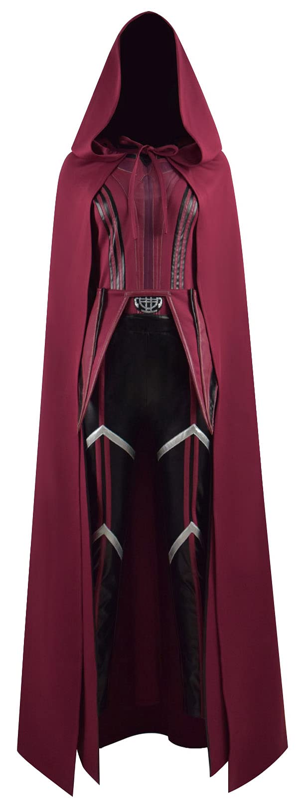 Scarlet Witch Cosplay Costume for Women & Girls - Red Cloak, Tops & Pants Set | Halloween Outfit, Comic Con Dress Up, Marvel Themed Party