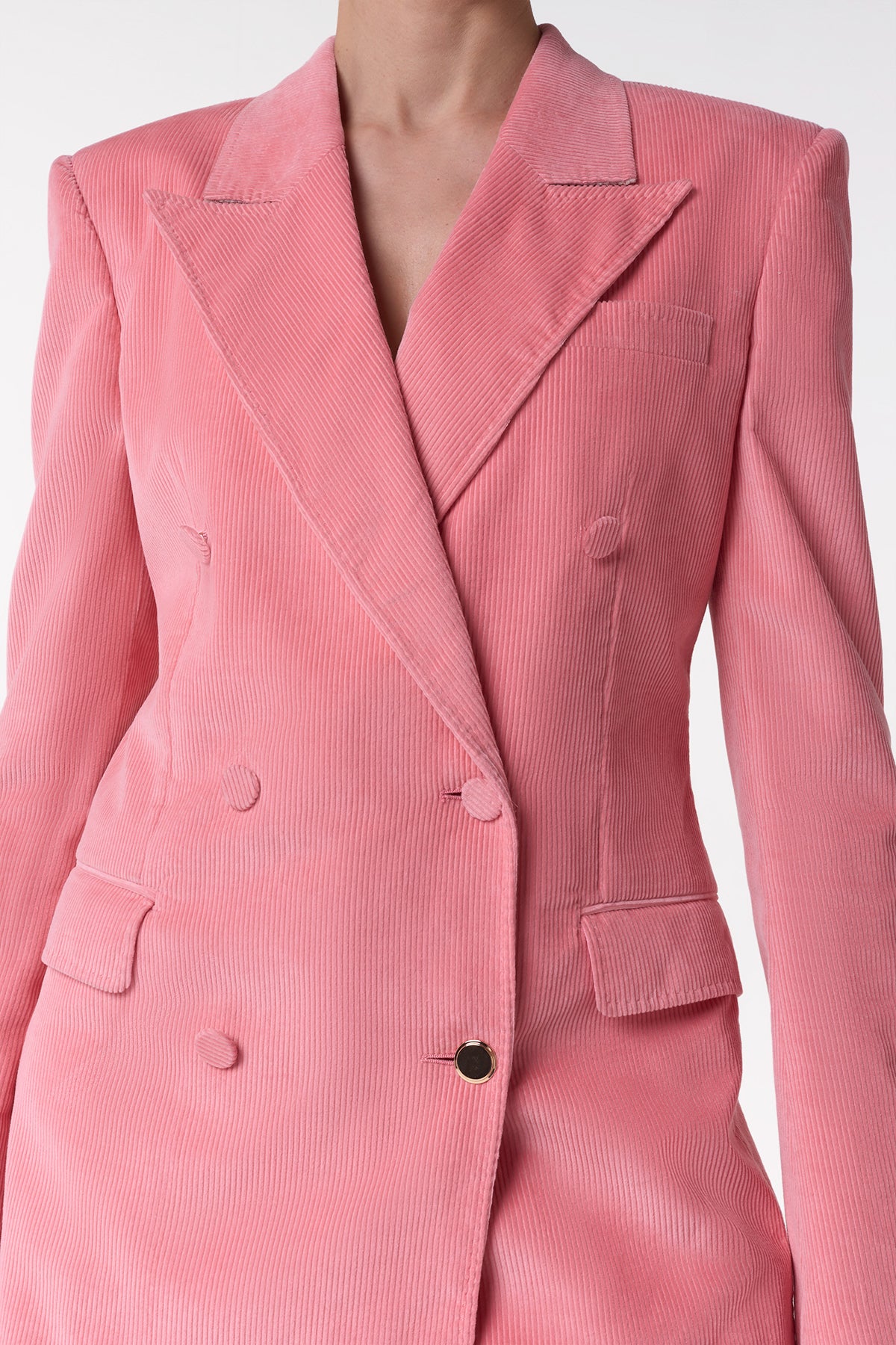 Gavin Blazer in Rosa Sea Island Cotton Corduroy - Premium Men's Casual Blazer for Business & Social Events