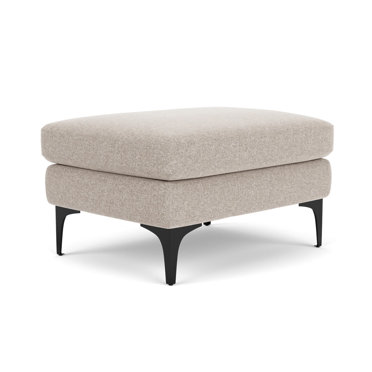 Astha Fabric Ottoman Stool - Soft Round Storage Pouf with Removable Cover for Living Room, Bedroom & Nursery - Perfect for Extra Seating & Home Decor