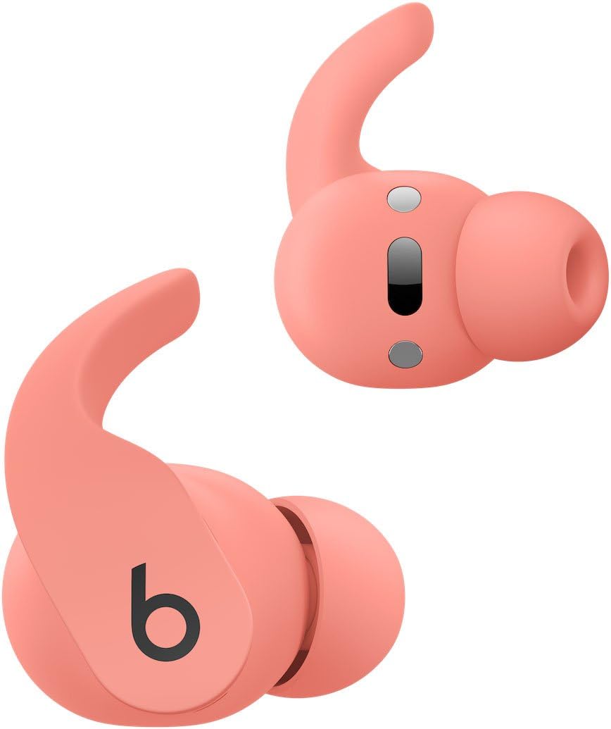 Beats Fit Pro True Wireless Noise Cancelling Earbuds - Coral Pink (Renewed) | Premium Sound Quality, Secure Fit for Workouts & Running | Perfect for Gym, Commuting & Travel