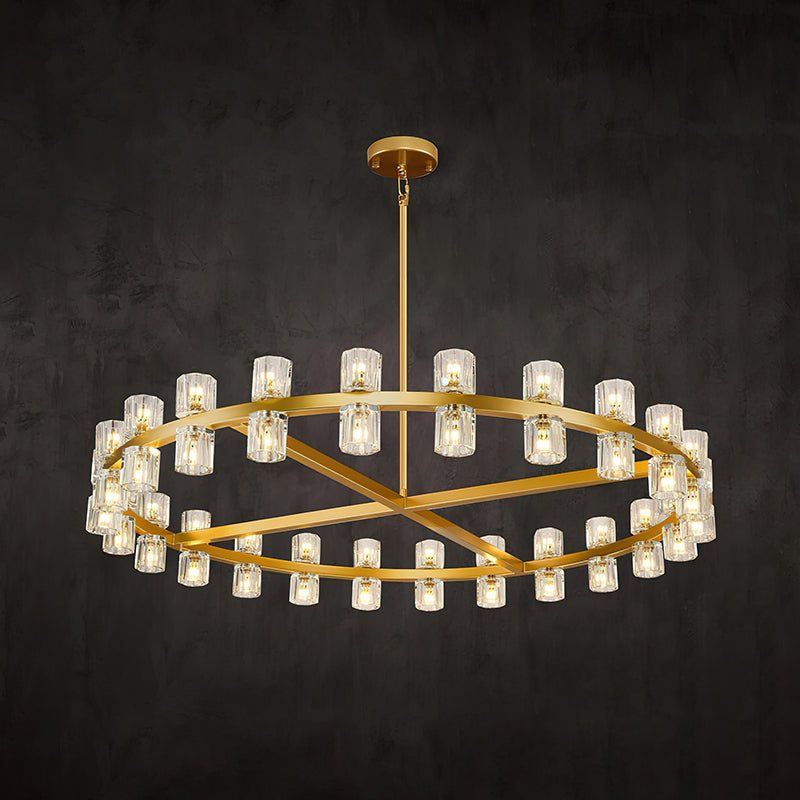 Akolia Crystal Chandelier - Elegant Lighting Fixture for Dining Room, Bedroom & Living Room | Modern Home Decor | Perfect for Weddings & Special Events