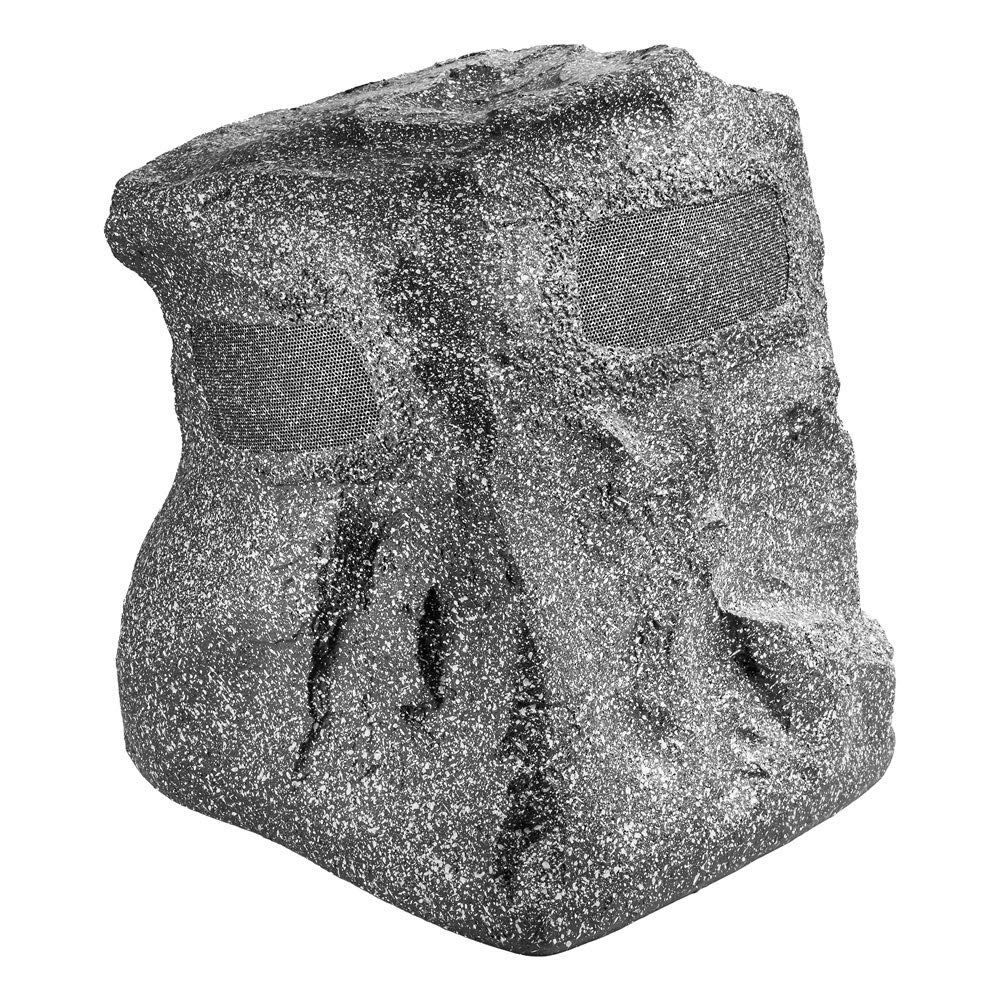 OSD Audio 8-Inch Omni-Directional Rock Speaker - Weatherproof Outdoor Speaker for Patio, Garden & Pool Area - Single Grey Rock-Shaped Speaker for Landscape Audio