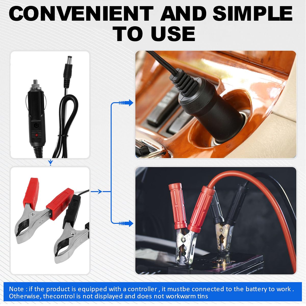 12V Solar Panel Kit - Waterproof Polycrystalline Solar Car Battery Trickle Charger & Maintainer with Battery Clips & Suction Cups | Portable Backup Power for Cars, RVs, Boats | Ideal for Road Trips, Camping & Emergency Power Supply