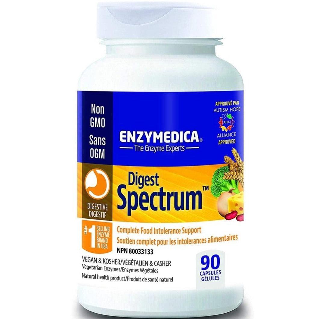 Enzymedica Digest Spectrum Digestive Enzyme Supplement - 90 Capsules for Gut Health, Bloating & Digestion Support | Ideal for Meals, Travel & Digestive Comfort