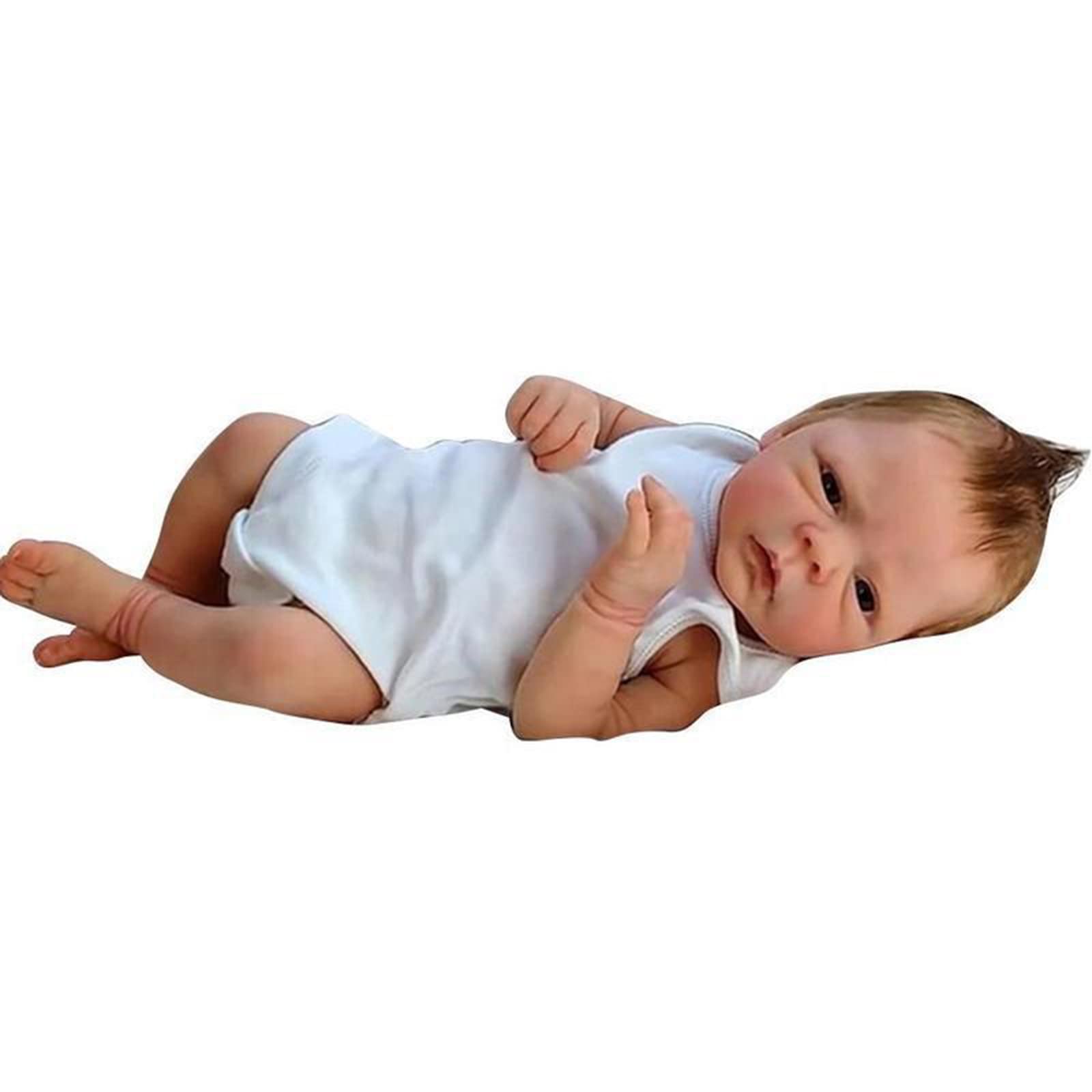 18 Inch Realistic Reborn Baby Dolls - Lifelike Soft Vinyl Newborn Doll with Clothes & Bottle Set, Perfect Gift for Girls Age 3+ | Great for Role Play, Pretend Play & Collectible Display