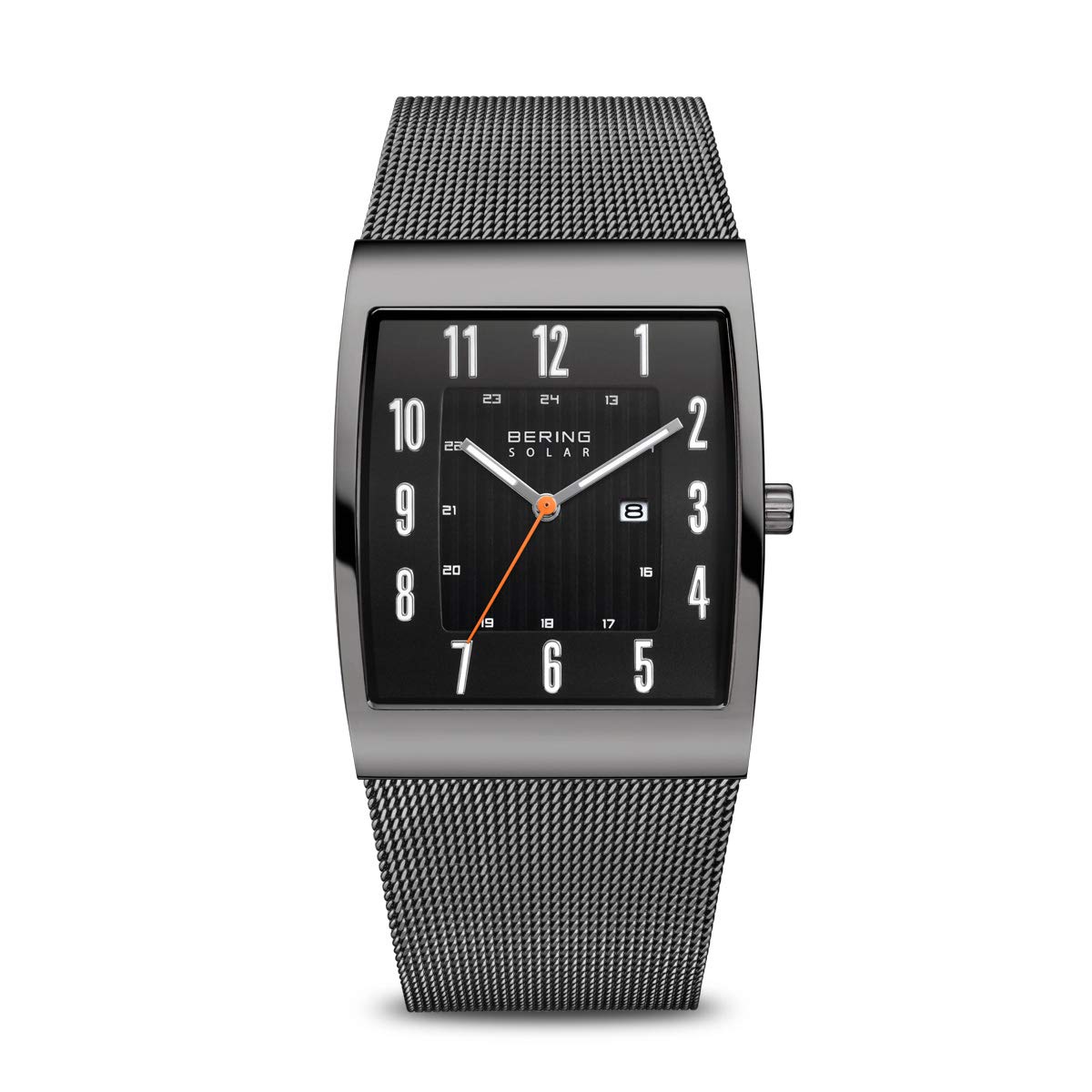 BERING Men's Solar Watch - Stainless Steel & Sapphire Crystal, Solar-Powered Movement, Water Resistant Dress Watch for Business, Casual & Outdoor Activities (Model 16433-XXX)