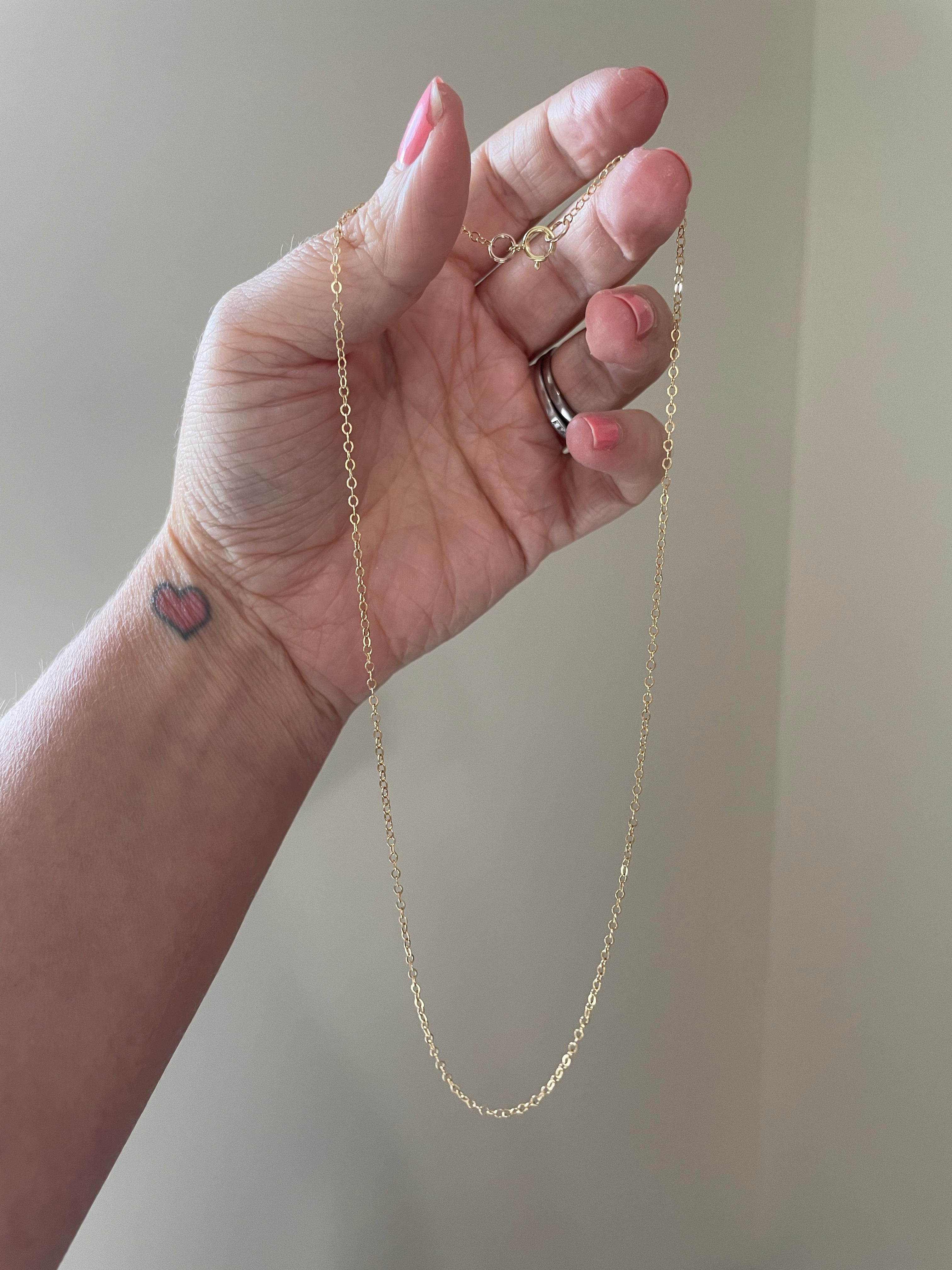 Minimalist Gold Chain Necklace for Women - Simple & Delicate Layering Necklace Jewelry - Perfect for Everyday Wear, Layering Stacks & Special Occasions
