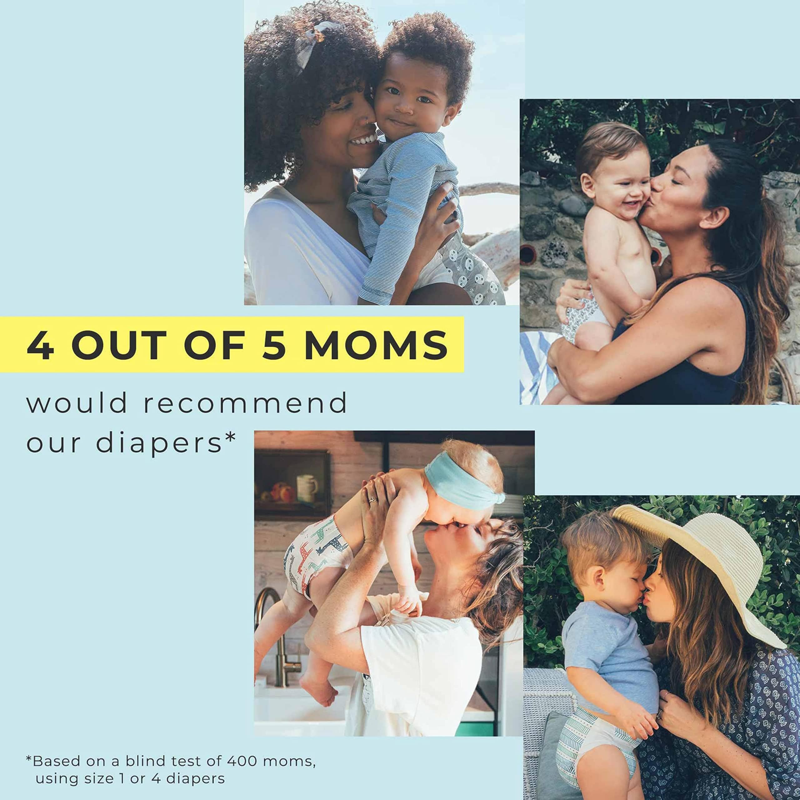 The Honest Company Clean Conscious Plant-Based Diapers - Size 6 (35+ lbs), 44 Count | Eco-Friendly, Hypoallergenic, Chlorine-Free | Perfect for Overnight Protection & Sensitive Skin Babies