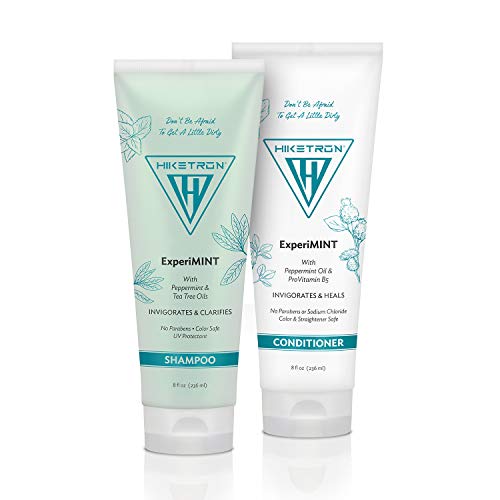 Hiketron Luxurious ExperiMint Shampoo & Conditioner Set - Deep Cleansing, Hair Strengthening, Oil Control (8 fl oz x 2) | Perfect for Daily Hair Care & Scalp Refreshment