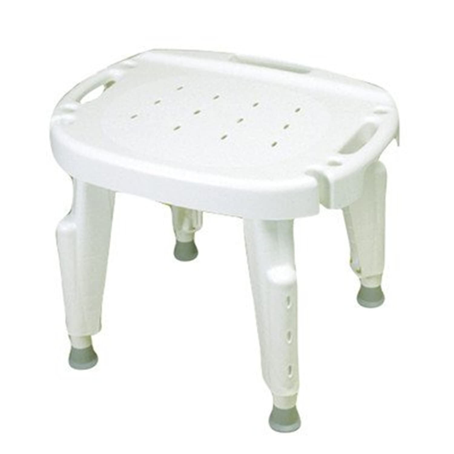 Adjustable Shower Seat for Elderly & Disabled - Non-Slip Bath Bench with Backrest - Portable Shower Chair for Seniors Safety (Use in Bathtub, Shower Stall or as Toilet Seat)
