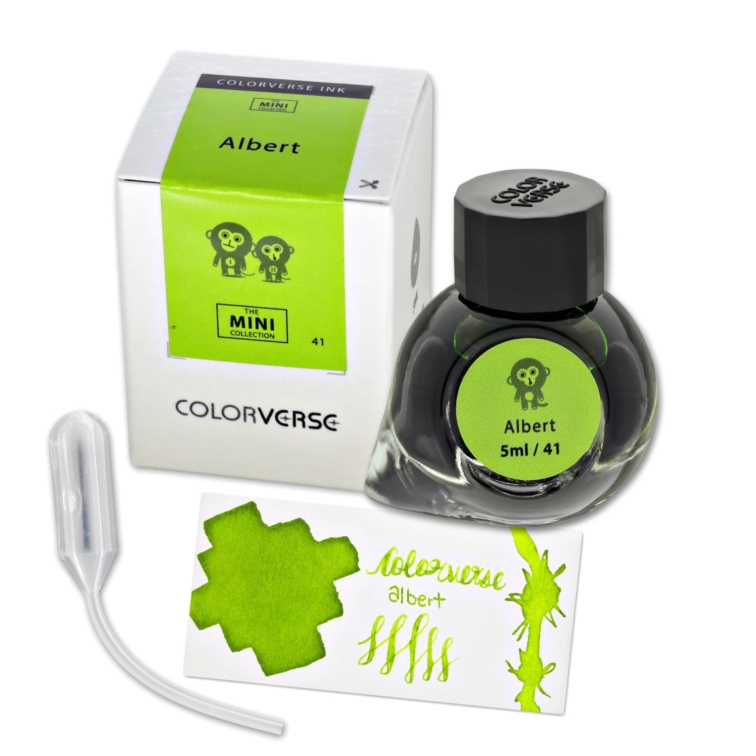 Colorverse Trailblazer In Space Mini Bottled Ink Albert - 5mL Fountain Pen Ink for Writing, Drawing & Calligraphy - Perfect for Journals, Letters & Artistic Projects