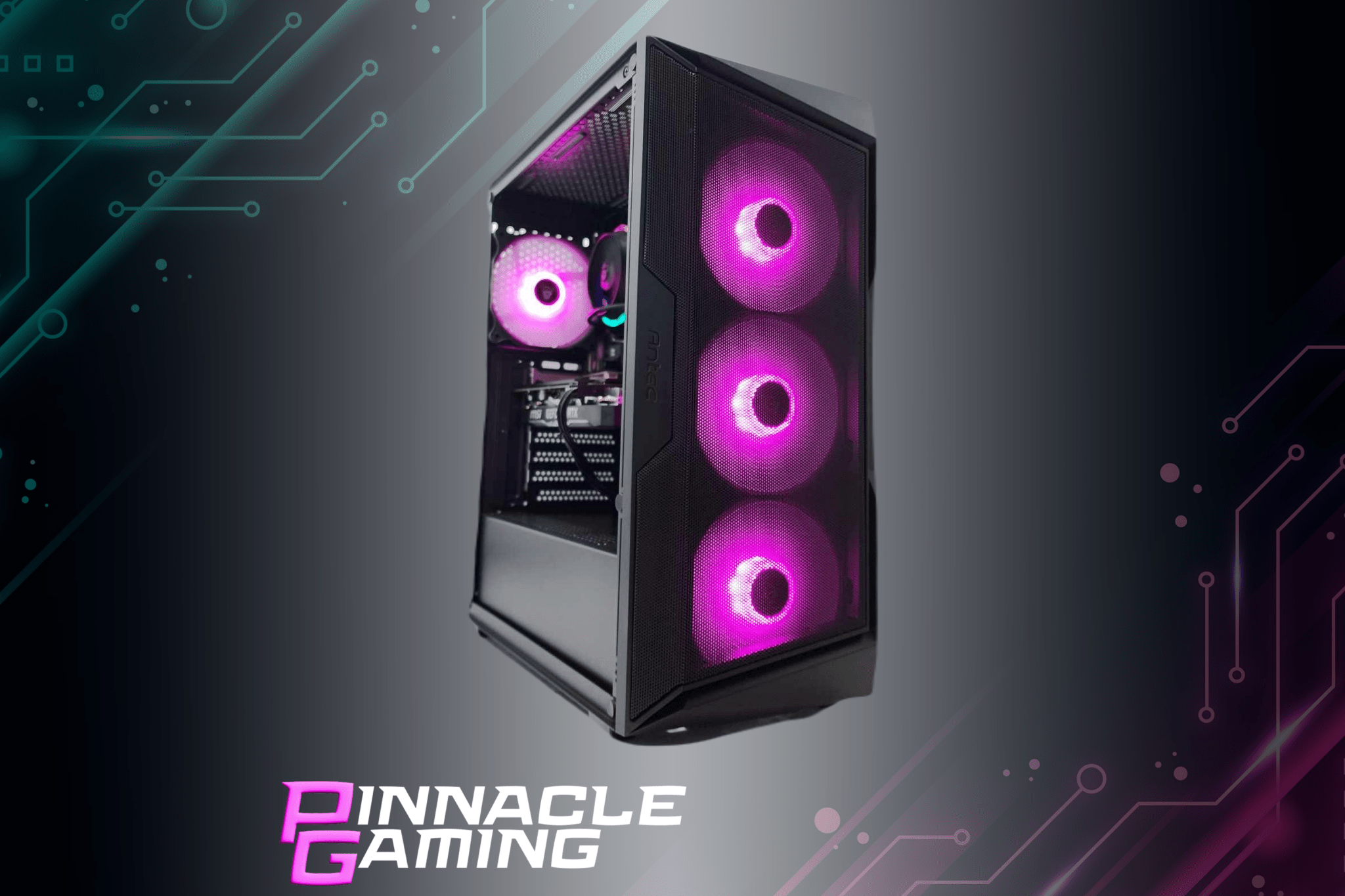Custom Gaming PC - AMD Ryzen 7, RX 580 8GB GPU, 32GB DDR4 RAM, 2TB SSD, Black AX61 Case - Perfect for 4K Gaming, Streaming & VR