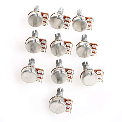 5Pcs A100K OHM 16mm Audio Tone Potentiometer - Durable Guitar Parts & Accessories for Electric Guitar Repair & Upgrade