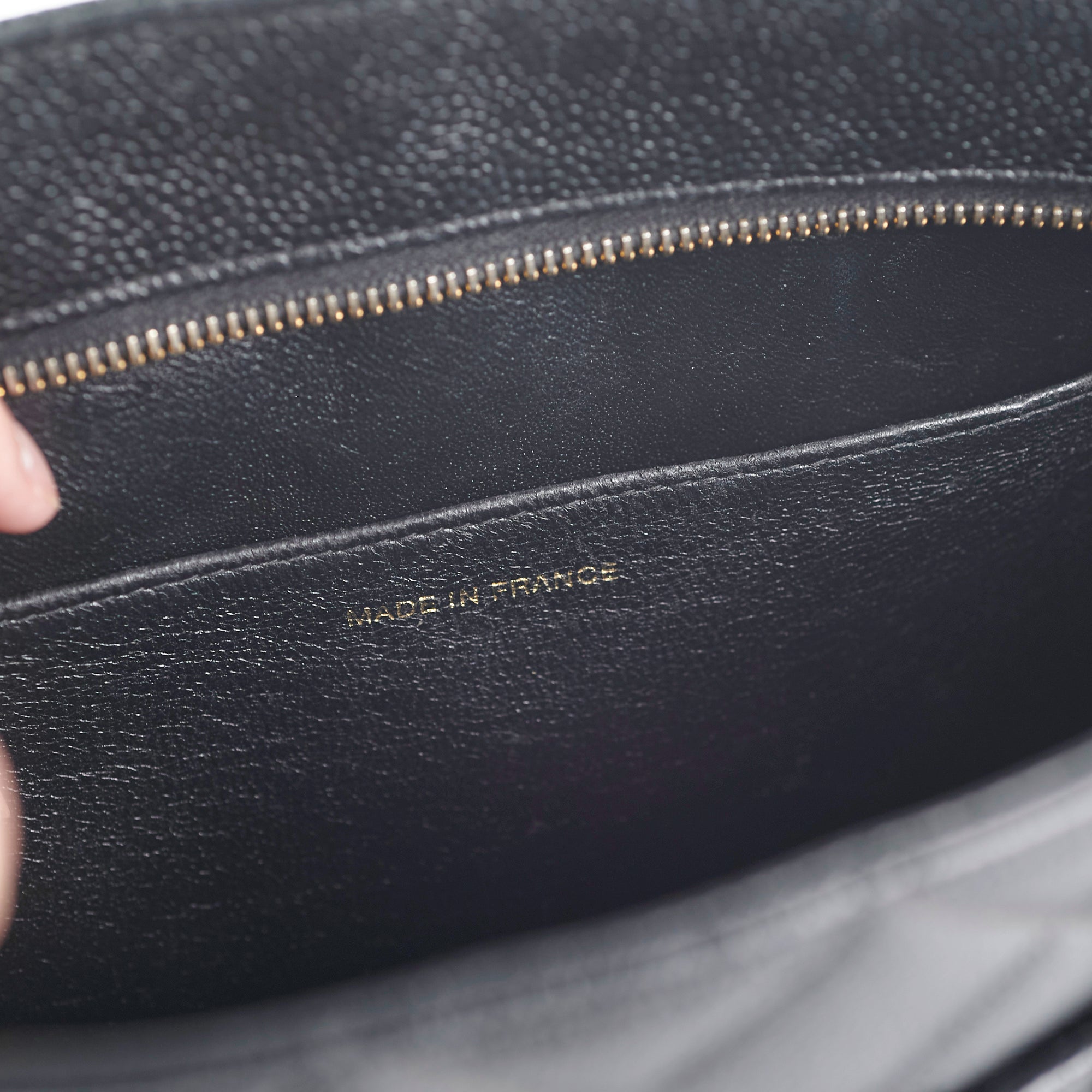 Chanel Mademoiselle Black Caviar Leather Tote Bag for Women - Luxury Designer Handbag for Work, Travel & Everyday Use
