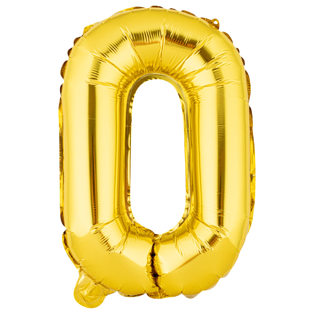Balloonify Gold Mylar Number 0 Balloon - 16 Inch Large Foil Balloon for Birthday Parties, Baby Showers & Anniversary Celebrations (1 Count)