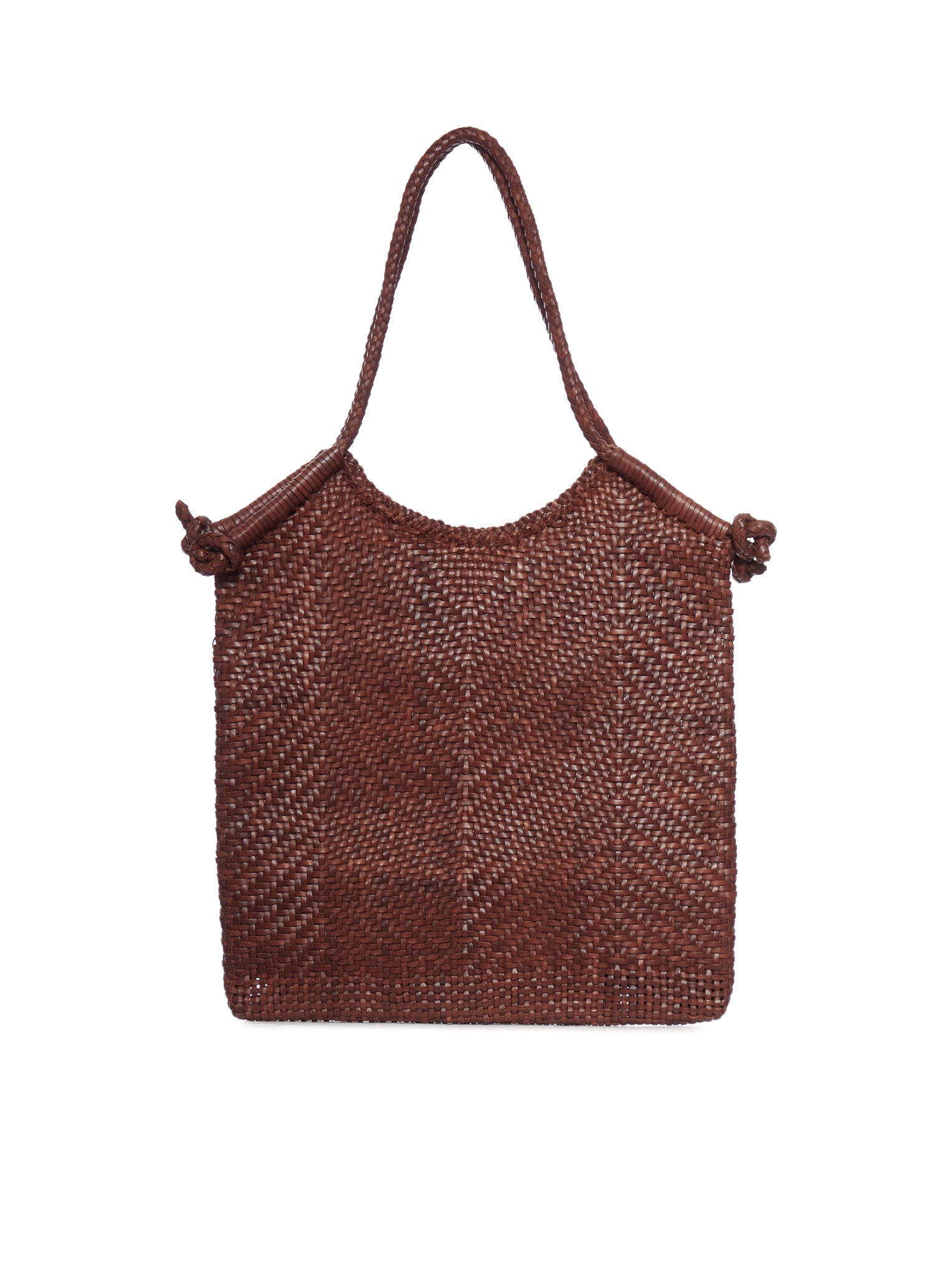 Dragon Diffusion Minga Tote Bag in Brown (DGS58149 Bruciato) - Stylish Leather Handbag for Women, Perfect for Work, Travel & Everyday Use