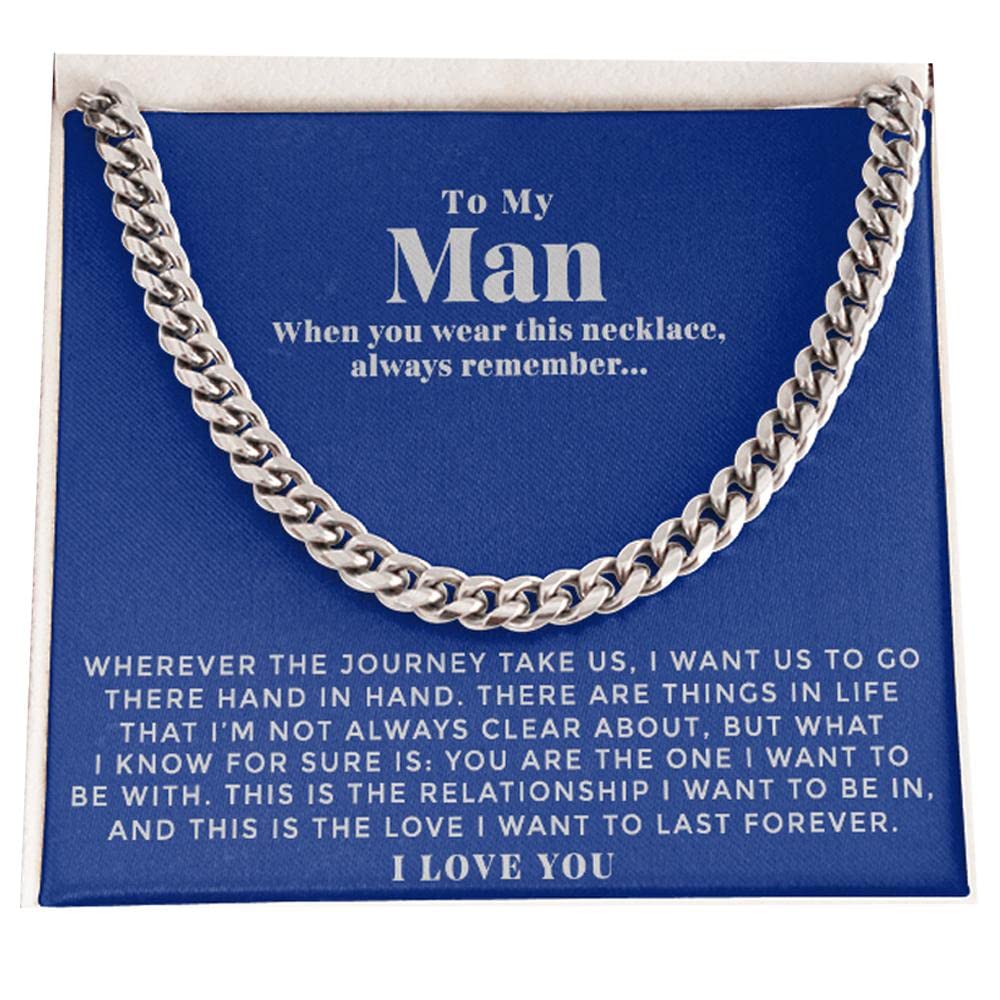Meaningful Boyfriend Necklace - Unique Sentimental Gift for Boyfriend Birthday, Anniversary & Long Distance Relationship - Romantic Jewelry for Couples, Best Cute Present for Him - Perfect for Date Nights, Surprises & Special Occasions