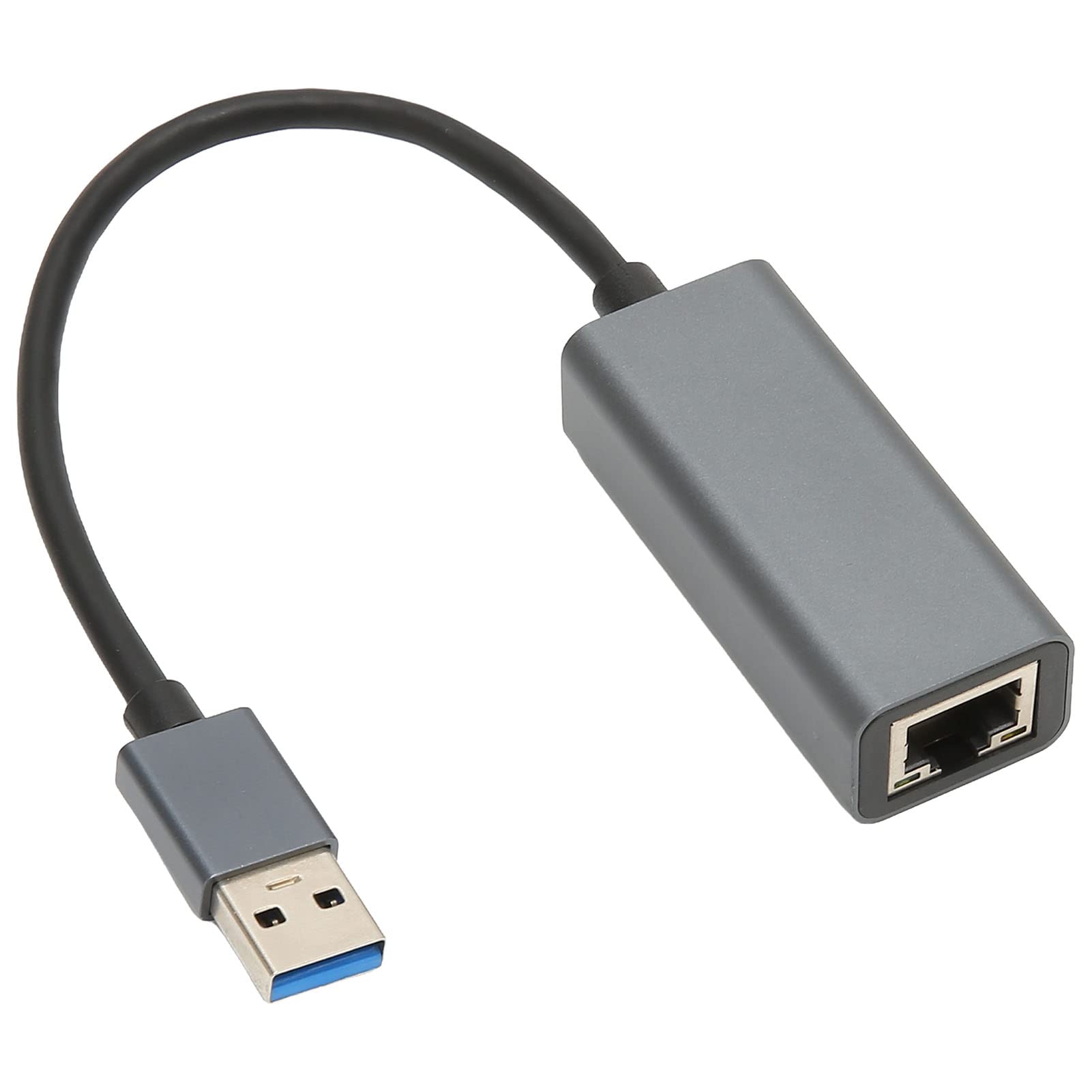 HOHXFYP USB to RJ45 Ethernet Adapter - Lightweight Aluminum Alloy Plug & Play USB to LAN Converter for Laptop & Desktop - Compatible with Windows, Mac OS X, Linux - Perfect for Home Office, Gaming & Remote Work