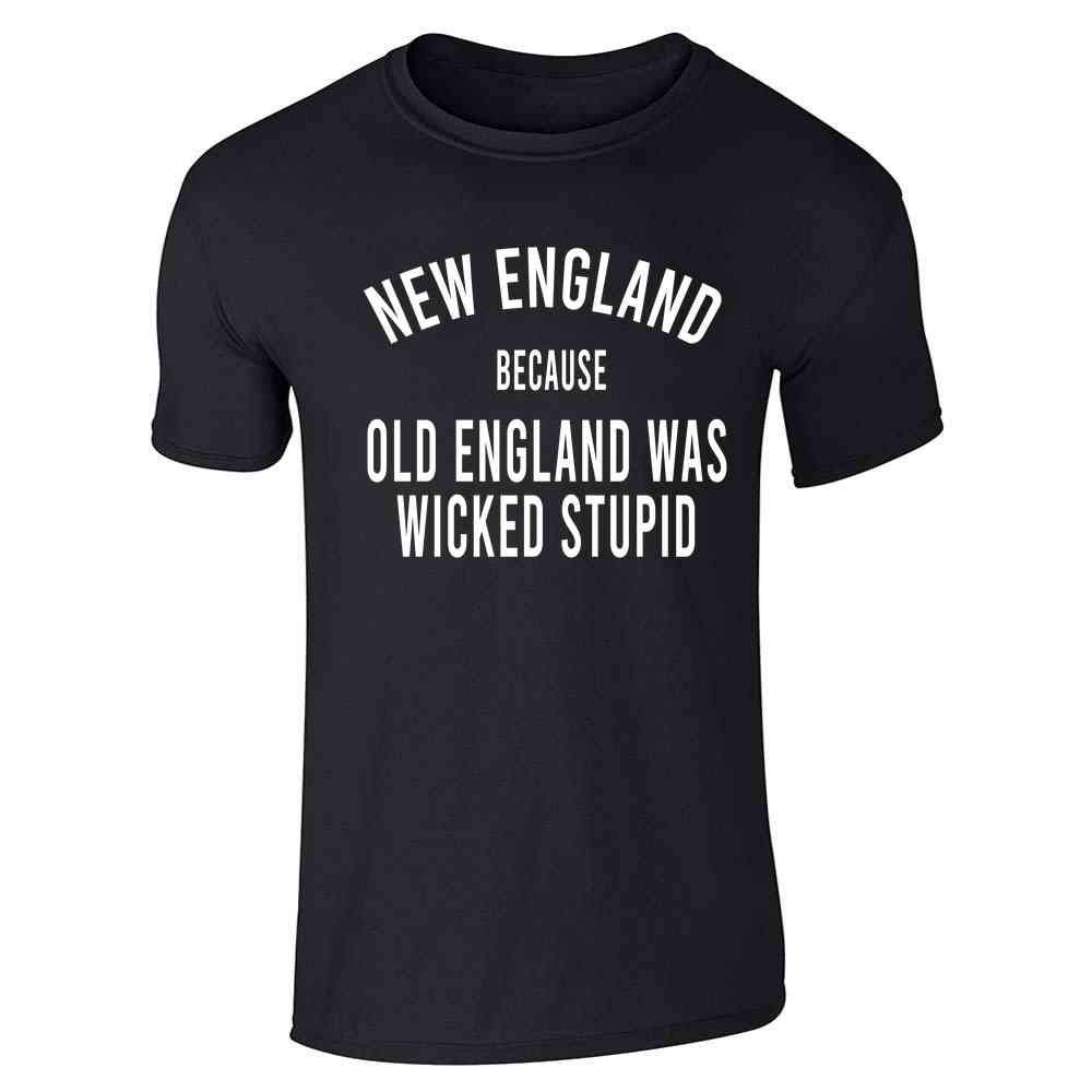 Pop Threads New England Graphic Tee for Men - Funny Sarcastic T-Shirt | Casual Wear, Gift Idea & Statement Outfit