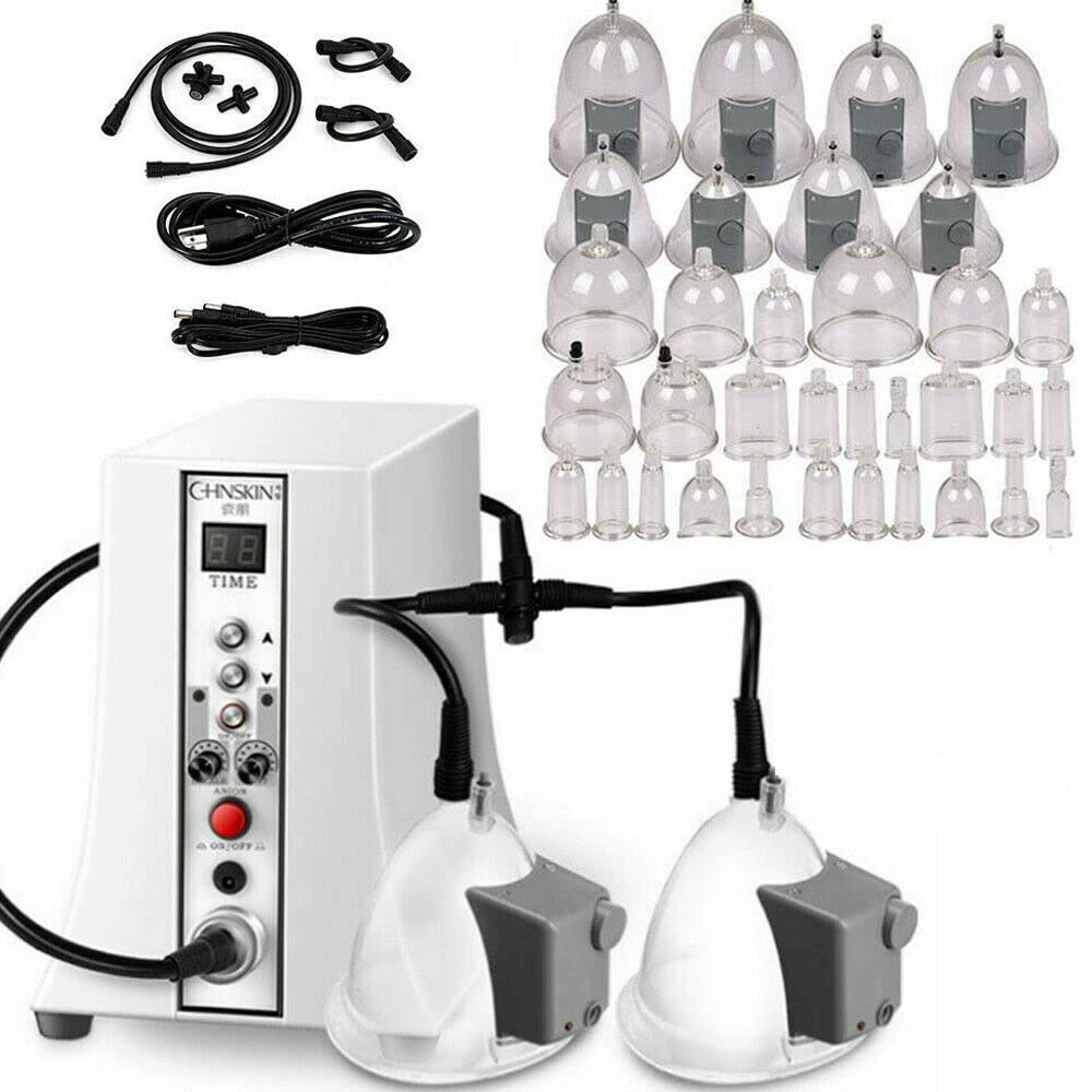 MOTTDAM Vacuum Therapy Machine - 32 Pcs Multifunctional Vacuum Cupping Massager for Breast & Body Shaping | Home Spa, Post-Workout Recovery, Cellulite Treatment & Relaxation Therapy