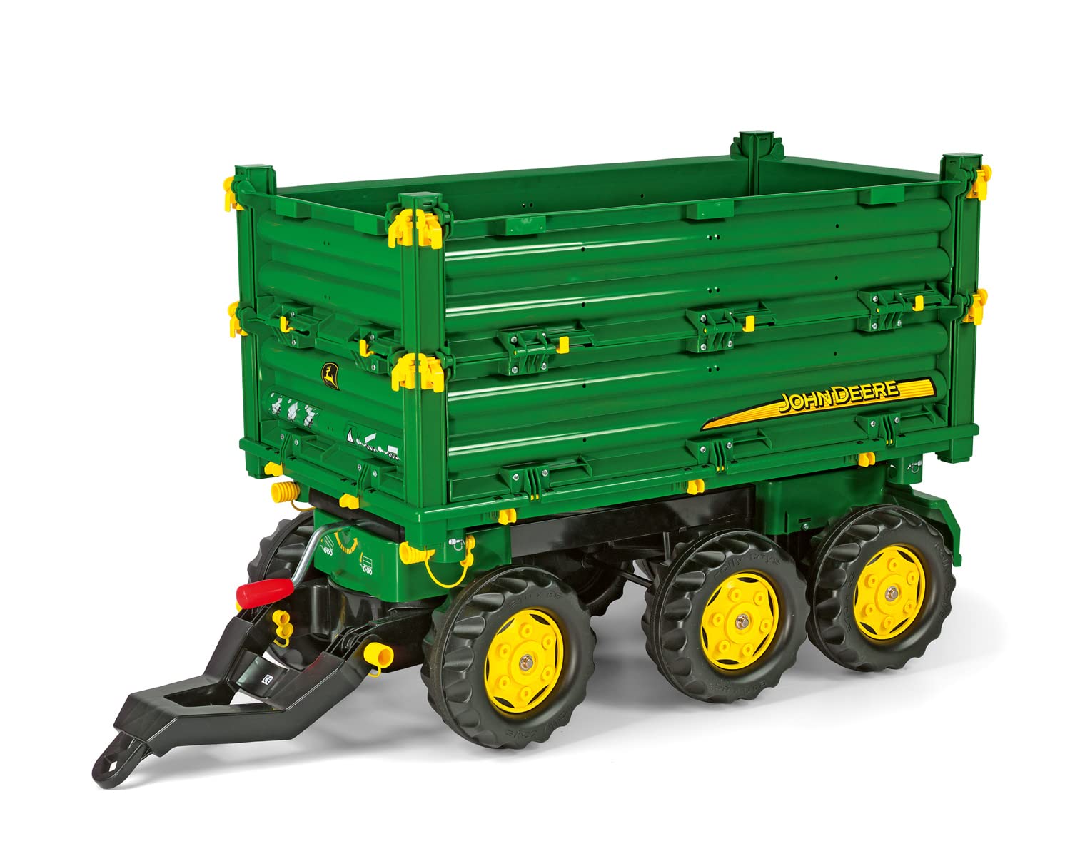 John Deere 3-Axle Rollymulti Toy Trailer for Kids - 12/504/3 Rolly Toys, Assorted Models & Colors, 1 Unit - Perfect for Farm Playsets & Outdoor Pretend Play
