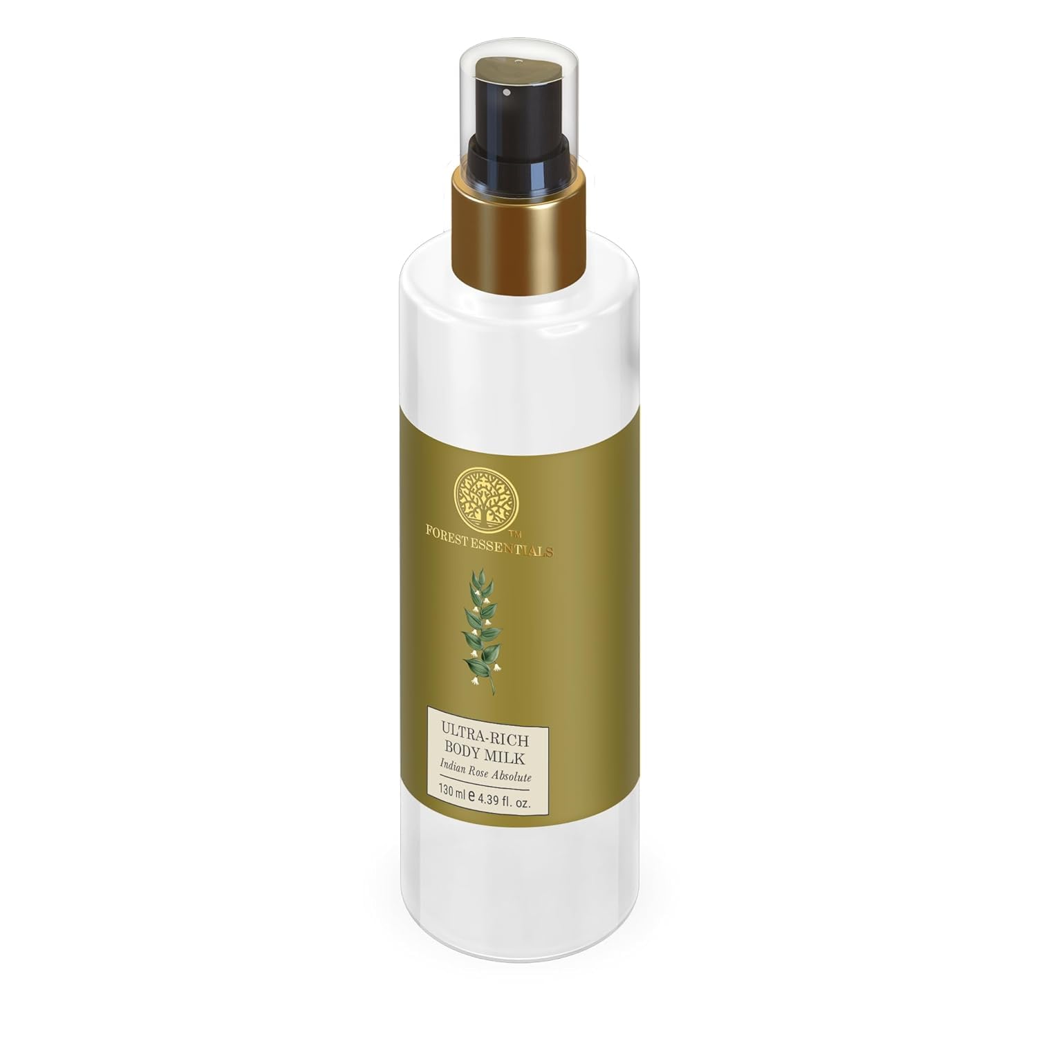 Forest Essentials Ultra-Rich Body Milk with Oudh & Green Tea - Hydrating & Nourishing Moisturizer for Dry Skin - Perfect for Daily Use & Spa Nights