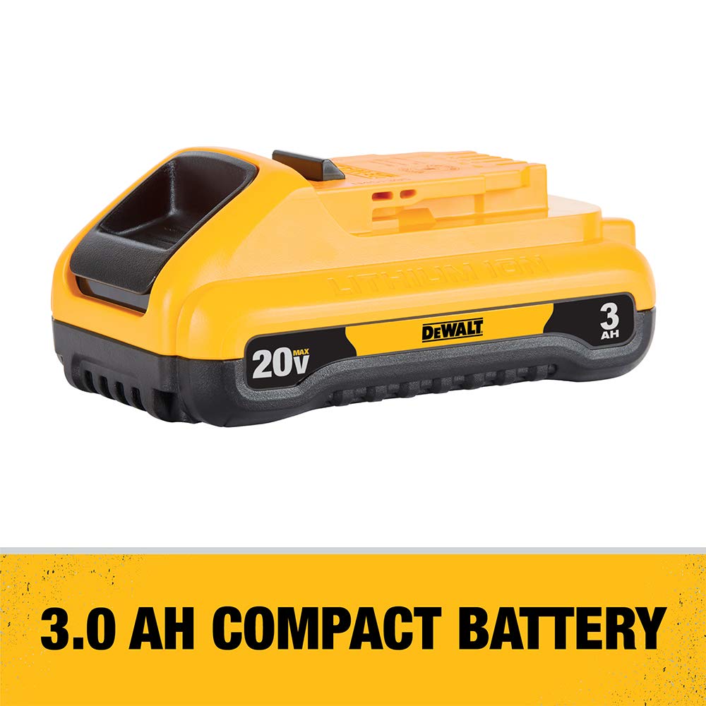 DEWALT DCD778L1 20V Max* Cordless Compact Hammer Drill/Driver Kit - Powerful Lightweight Drill for Wood, Metal & Masonry - Perfect for DIY, Construction & Home Improvement Projects