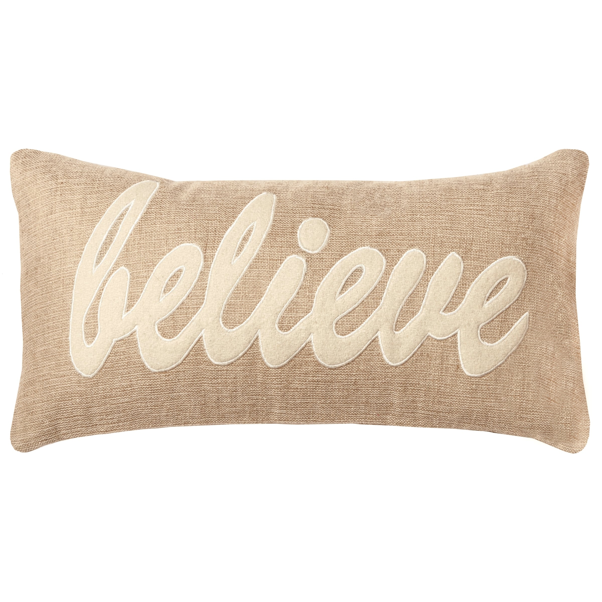 Believe Pillow Cover - Inspirational Home Decor for Living Room, Bedroom & Office - Soft & Stylish Throw Pillow Case