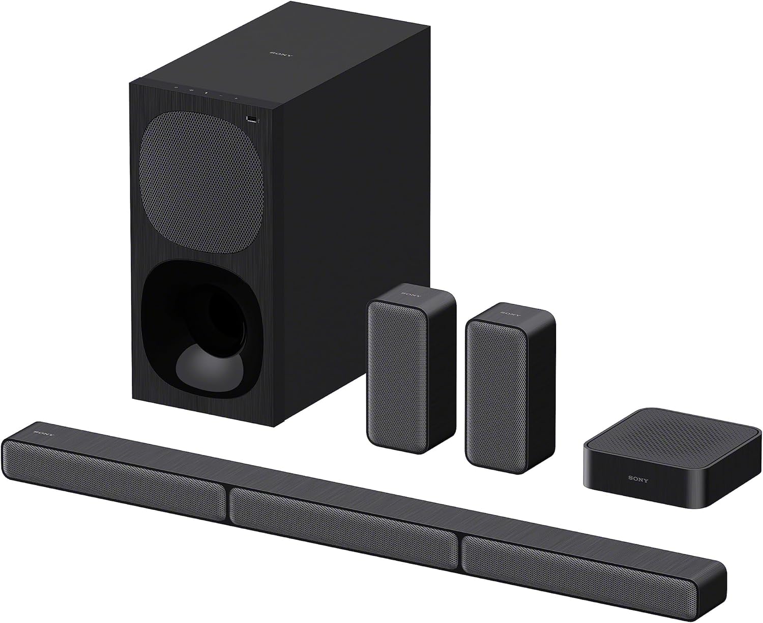 Sony HT-S40R 5.1ch Wireless Soundbar Home Theater System with Satellite Speakers - Dolby Audio, Bluetooth, HDMI ARC - Perfect for Movies, Gaming & Music (Black)