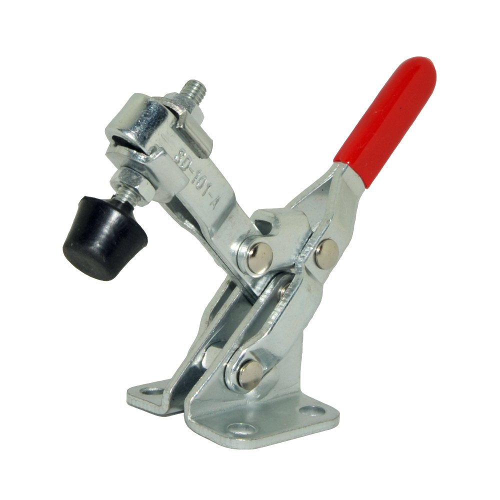 4 Pcs Vertical Quick-Release Toggle Clamps 110 lbs Holding Capacity - Anti-Slip Hand Tool for Woodworking, Metalworking & DIY Projects (Model 101-A)