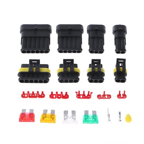 240Pcs Superseal Waterproof 12V Electrical Connectors Kit for Automotive & Marine Use