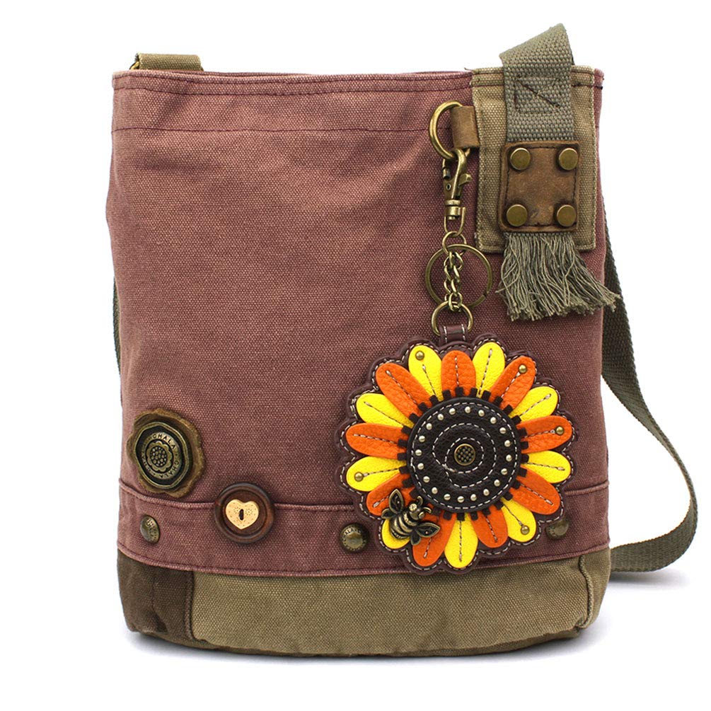 Chala Patch Cross-Body Handbag for Women - Stylish Mauve Shoulder Purse | Perfect for Work, Travel & Everyday Use