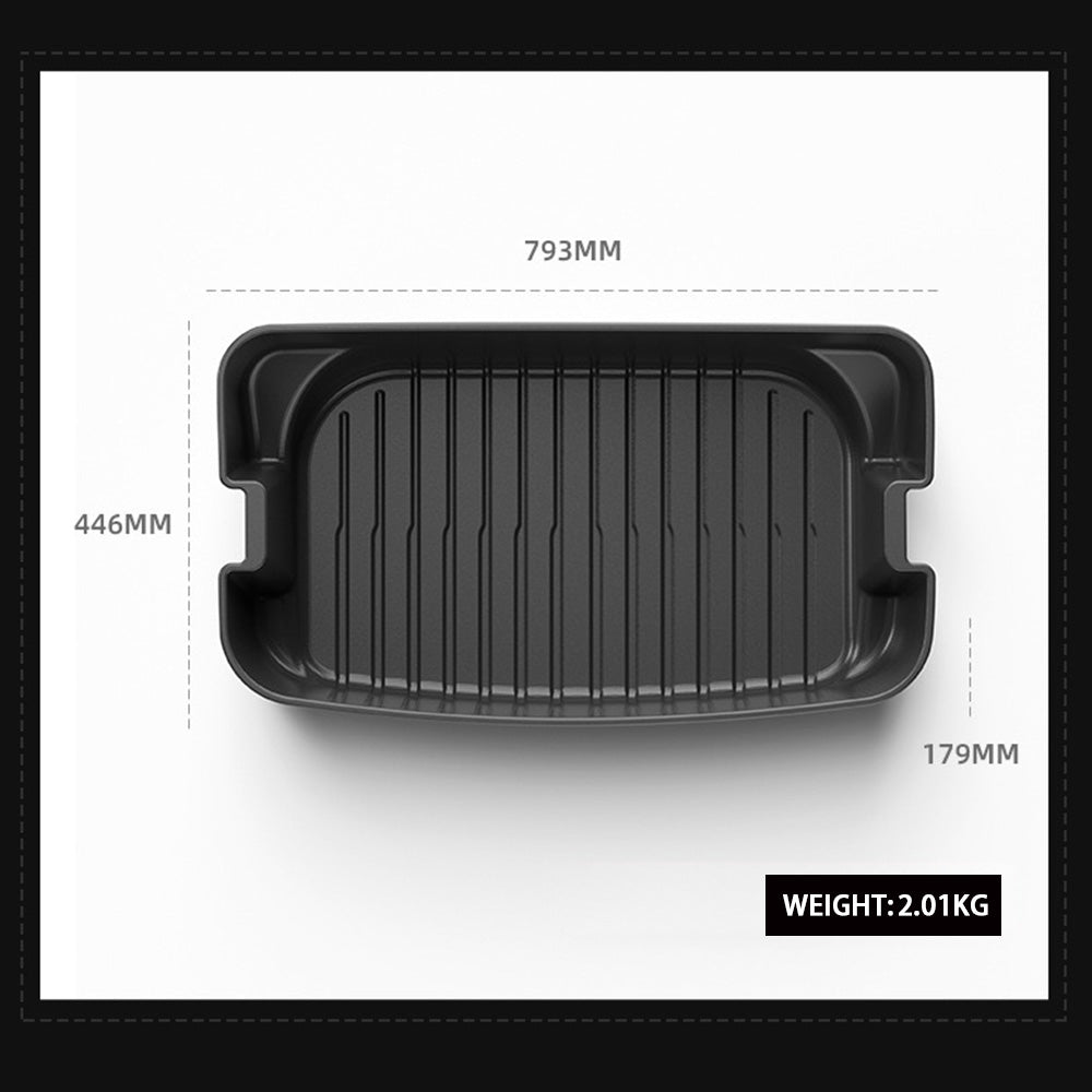 2025+ Tesla Model Y Juniper Custom Trunk Organizer - Premium ABS Storage Box for Rear Sub Trunk Well | Car Accessories for Road Trips & Daily Commute | Perfect for Organizing Groceries, Tools & Sports Equipment