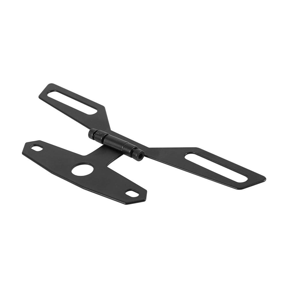 Motorcycle Flip Plate Holder - Aluminum Alloy ATV License Plate Bracket for Night Riding