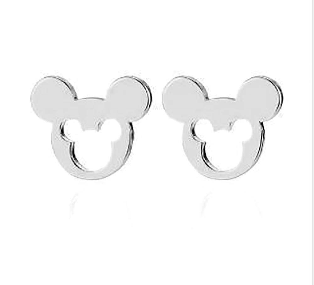 Rose Gold Stainless Steel Minimalist Geometric Stud Earrings for Women & Girls – Small Cartilage Stud Earrings Set, Hypoallergenic Surgical Steel Jewelry, Perfect Birthday Gift & Fashion Accessory for Everyday Wear, Parties & Special Occasions