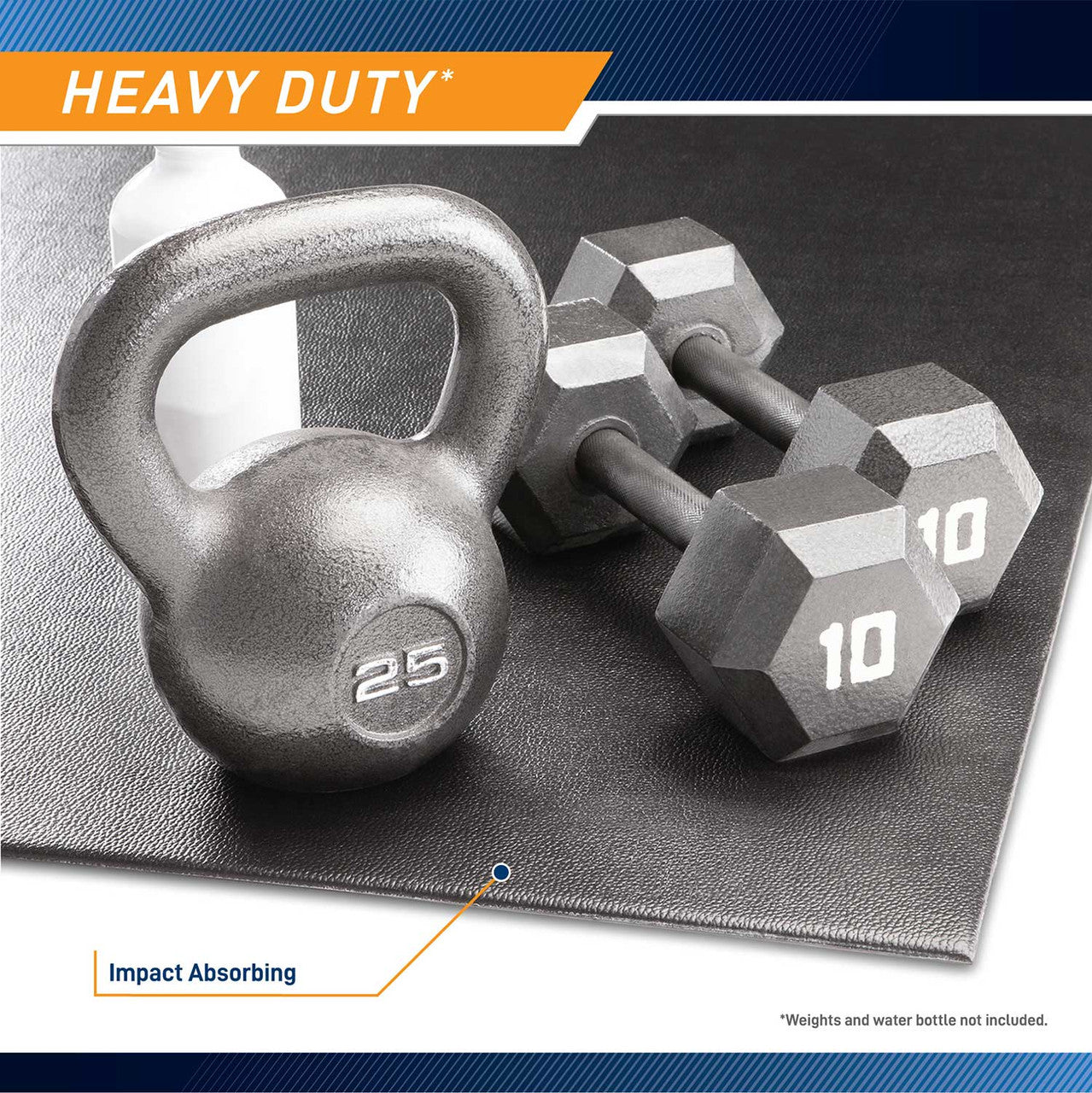 Premium Marcy Equipment Mat MAT 366 - Non-Slip Gym Flooring for Home & Commercial Use | Ideal for Weightlifting, Yoga & Fitness Equipment Protection